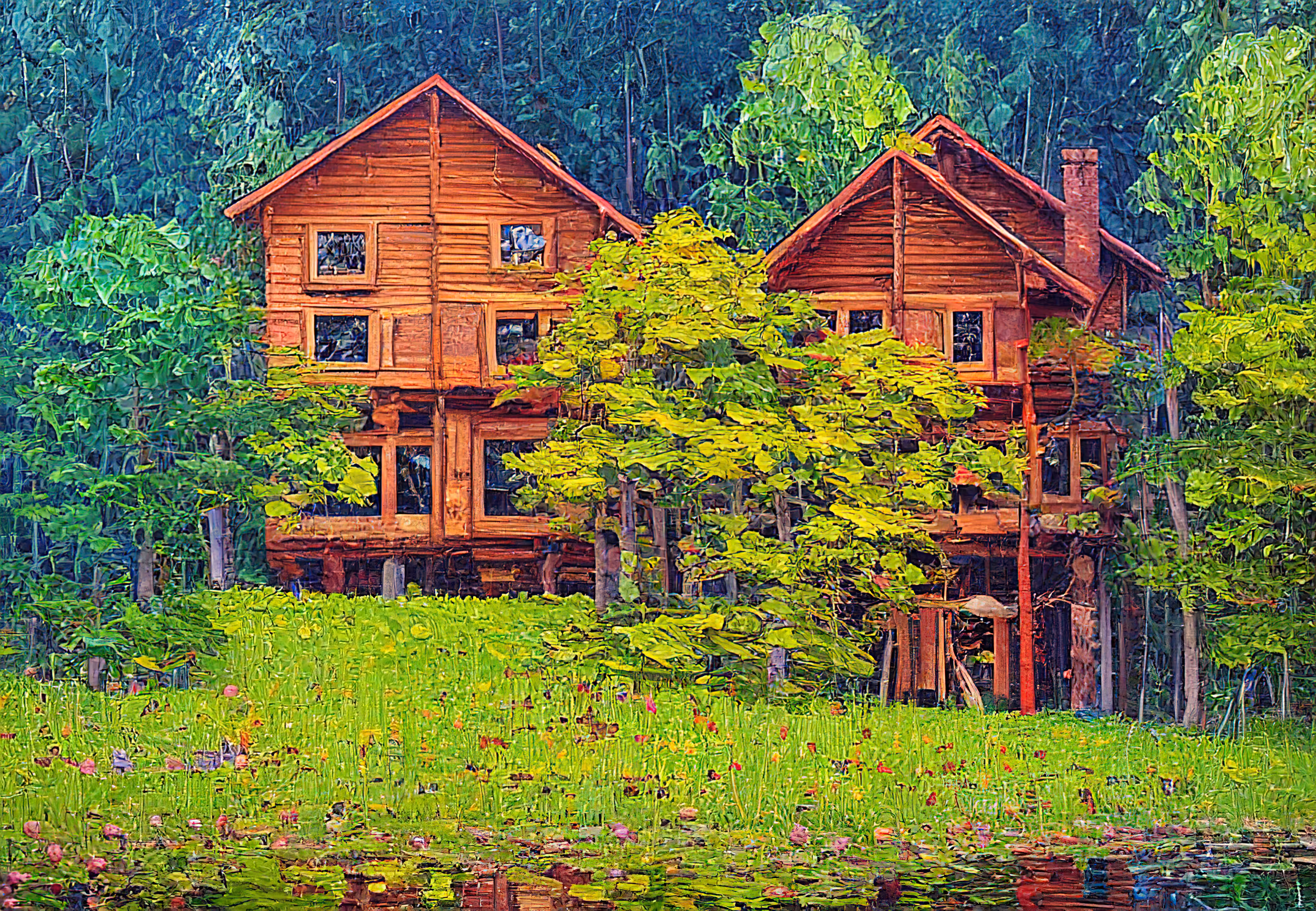 pAInting: Wooden House #4