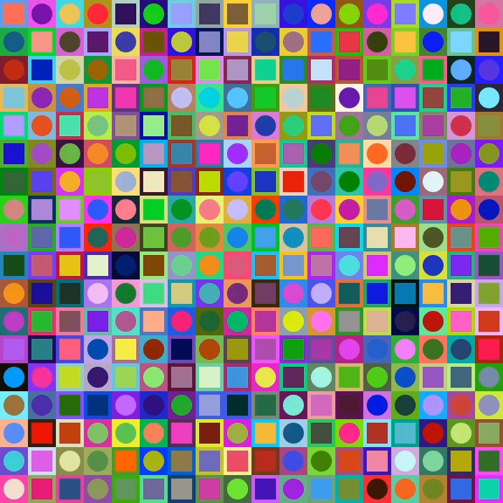 Square Dot Composition #74