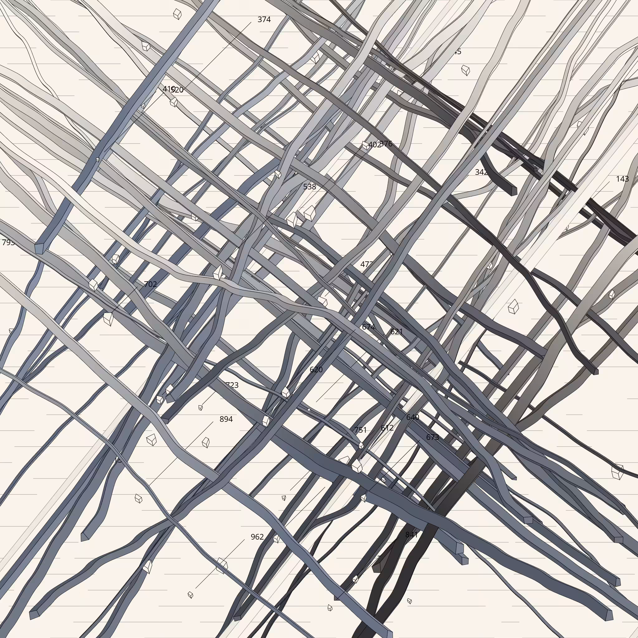 55 perpendicular latitudes #26