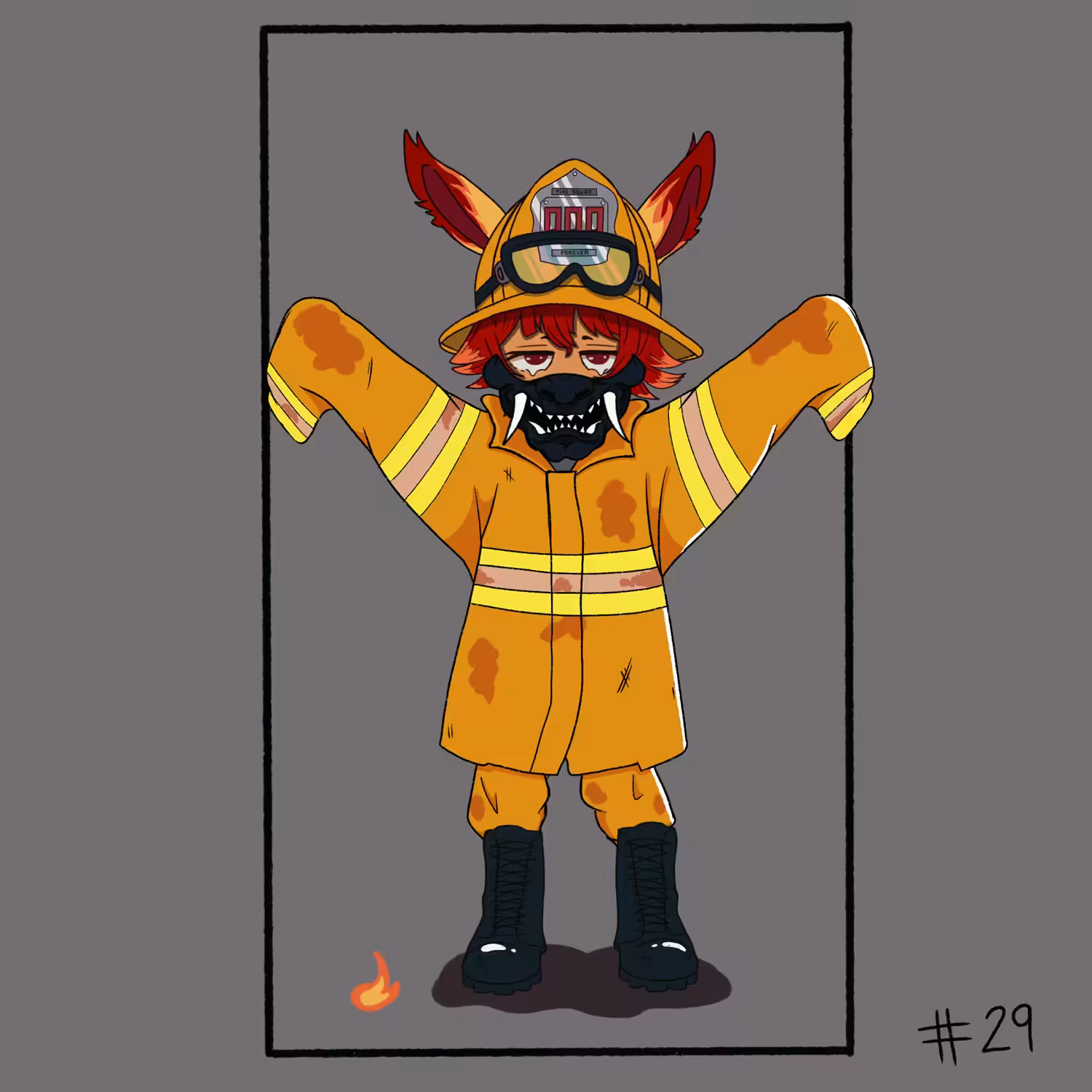 Flaming Firefighter Oni - 29