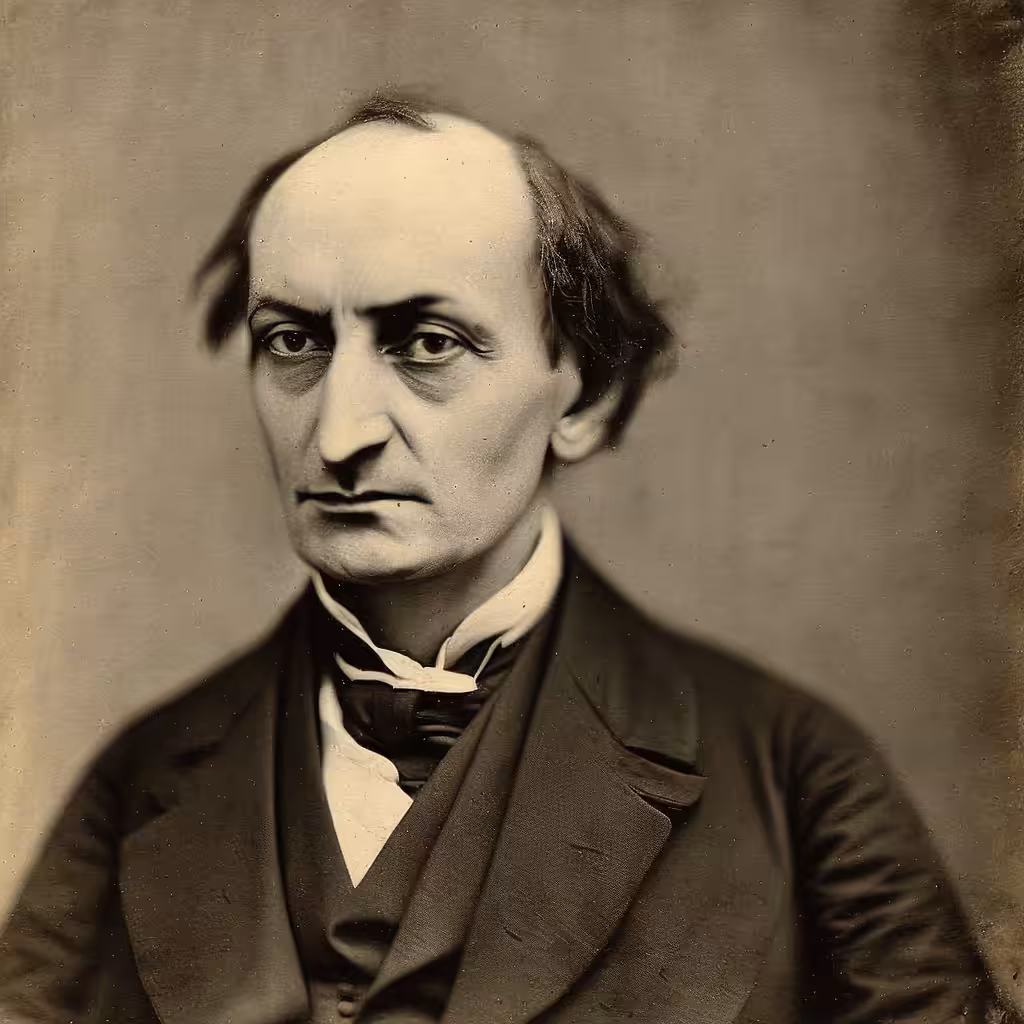 Portrait of Baudelaire by Nadar