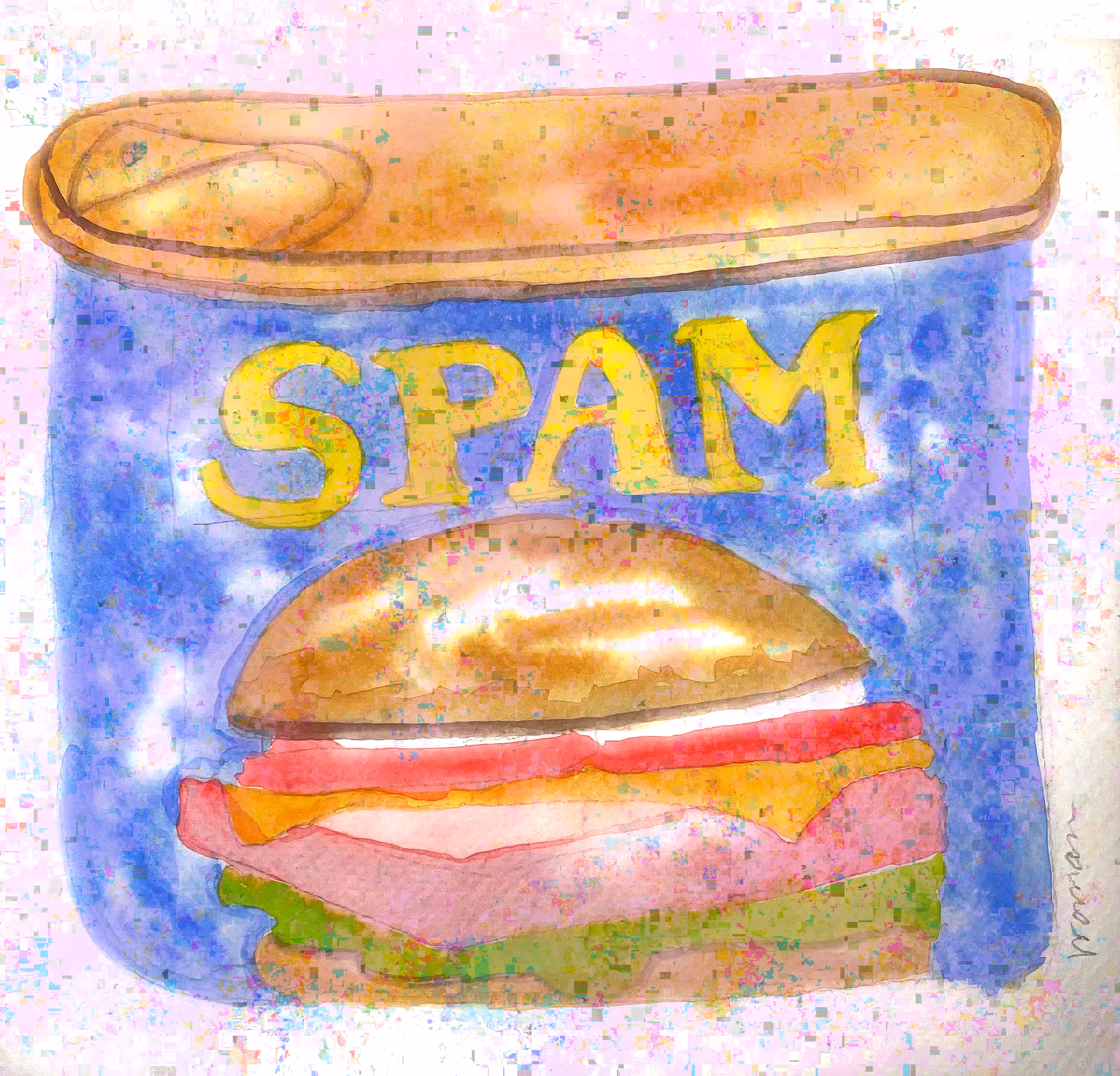 Watercolor Spam