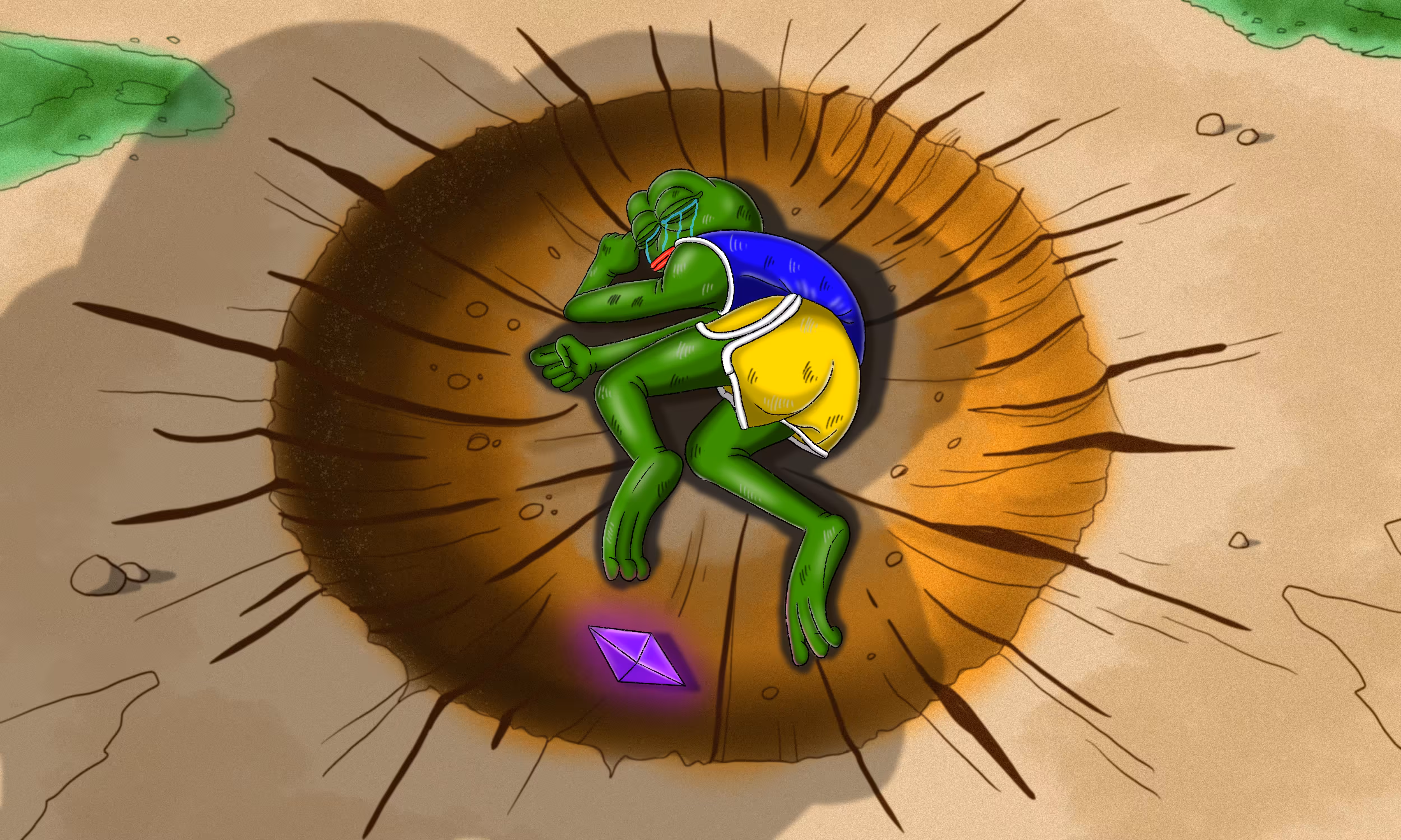 NEVER GIVE UP PEPE