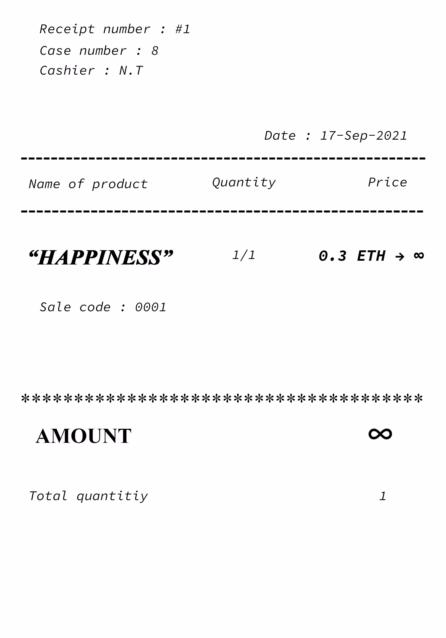 “HAPPINESS”