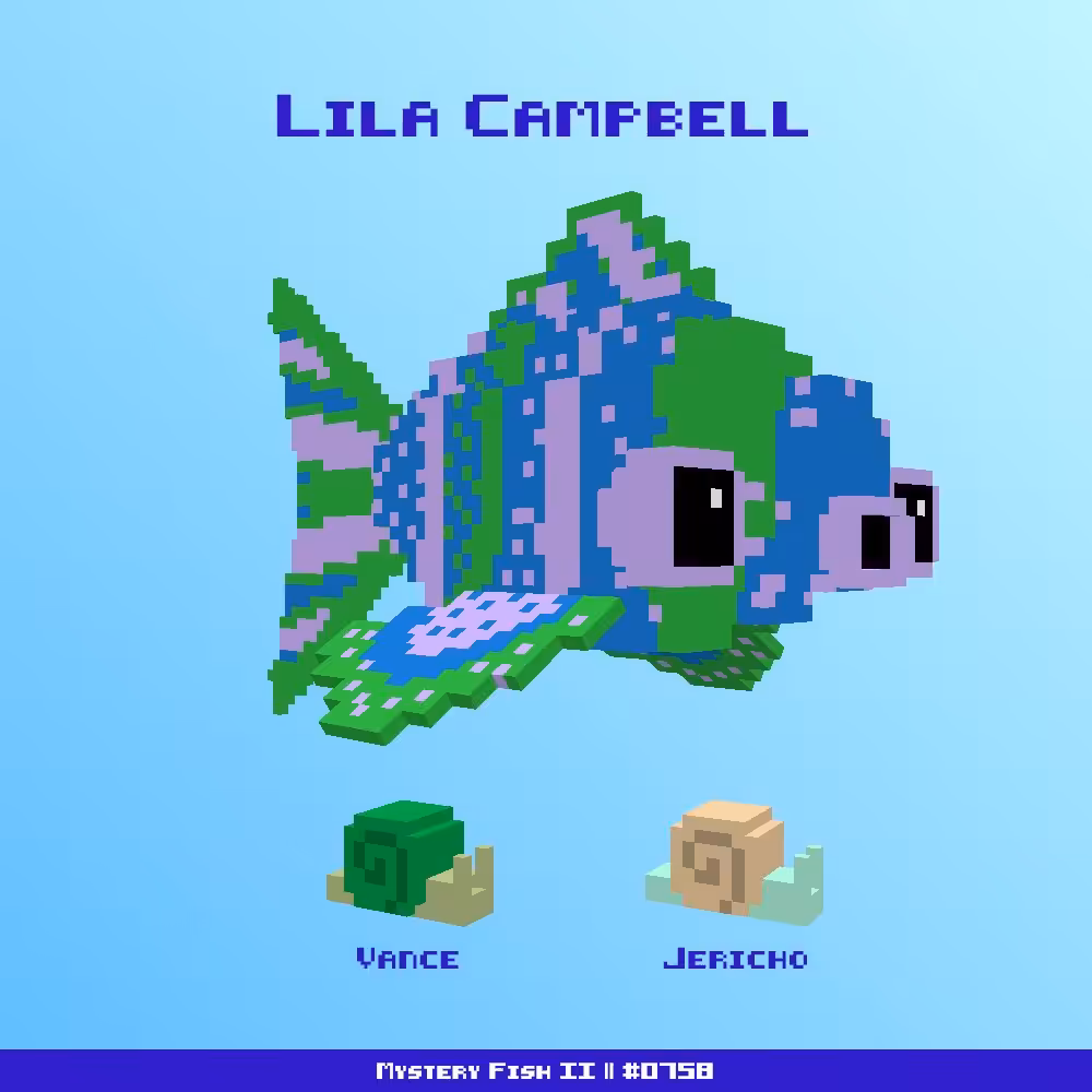 Lila Campbell :: Mystery Fish 0758/1000 