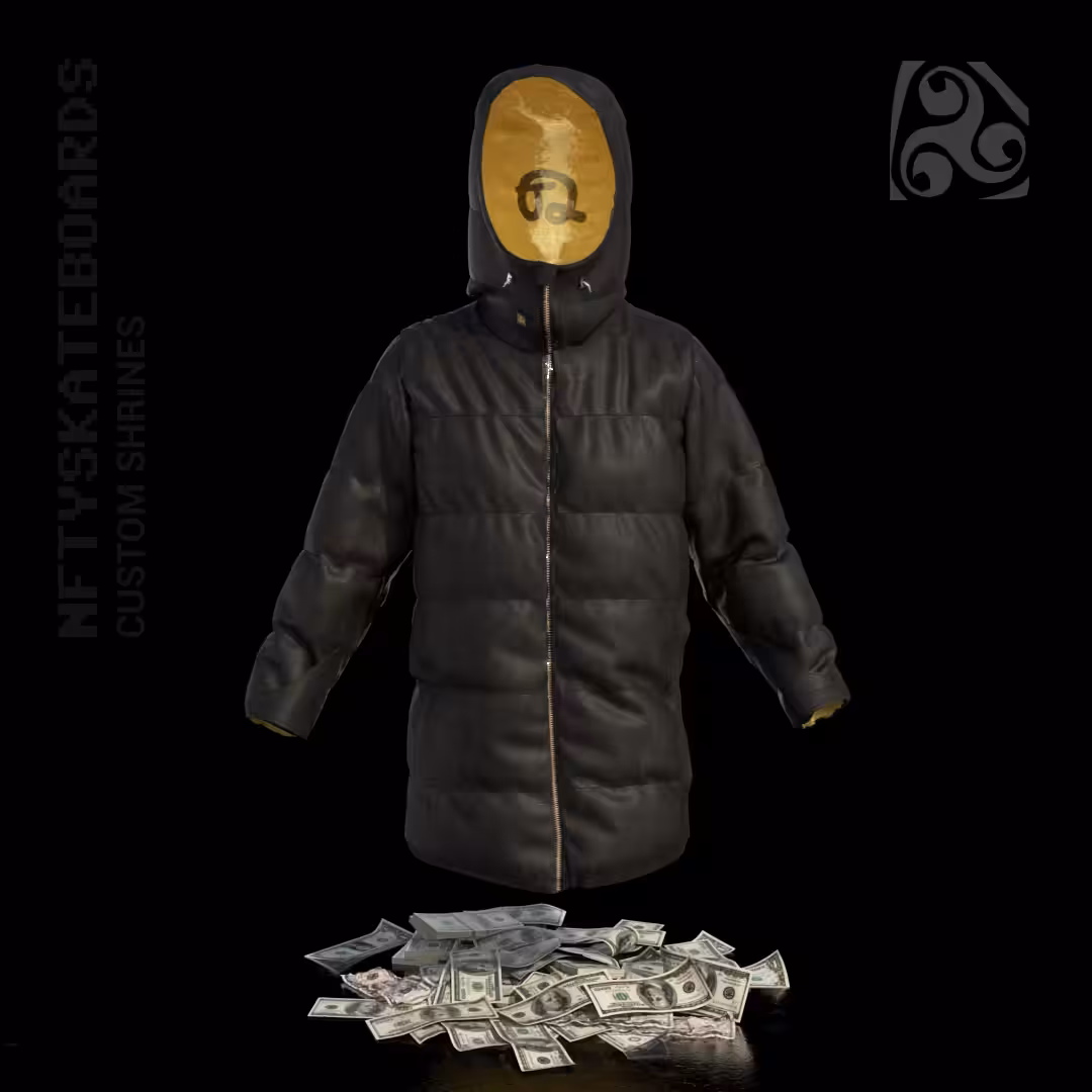 NFTYSK8 Custom Shrines - Shred Empire Fireside Jacket Jason "J2" Rasmus "Dream On" Edition