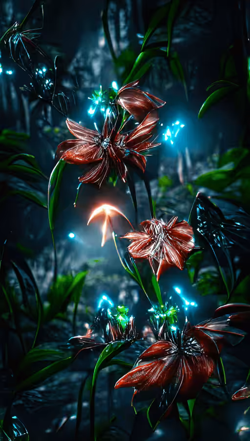 Imaginarium AI #058 - Dimidium Crimson Amaryllis