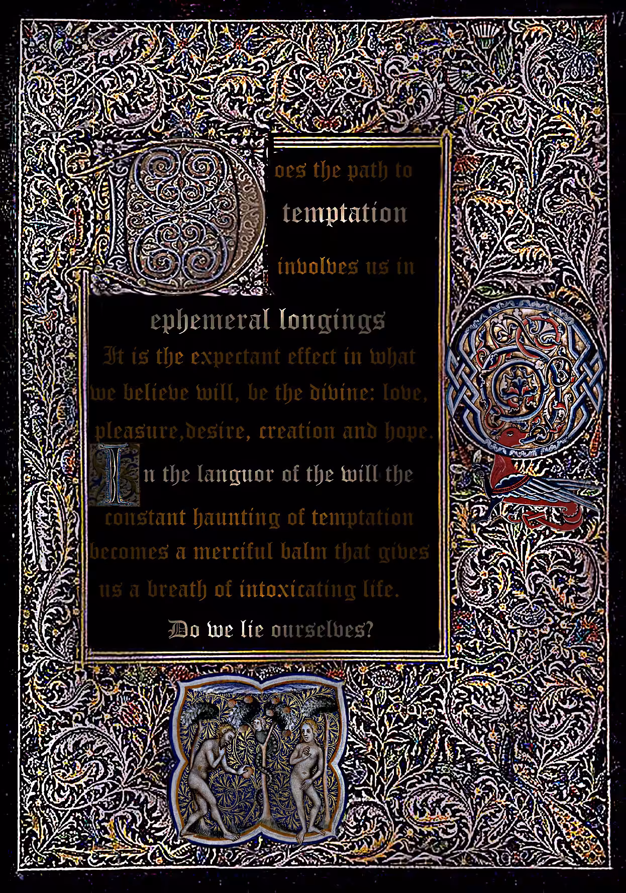 Bestiary Imaginary beings 8: About temptation