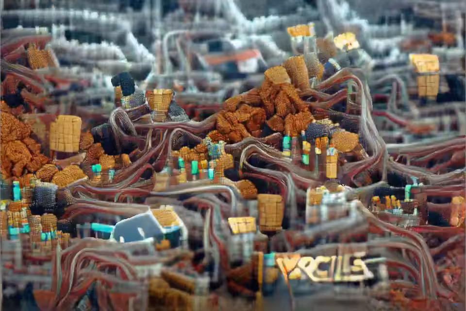 Yarn rollercoaster in my tiny city