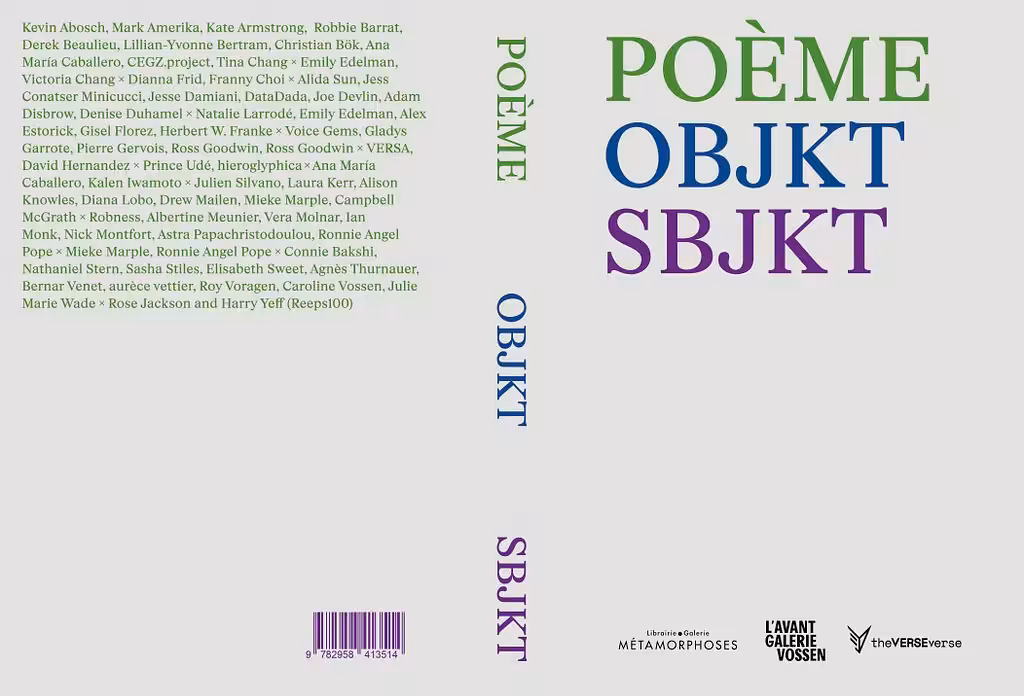 POÈME  OBJKT/POÈME SBJKT--Exhibition Catalogue