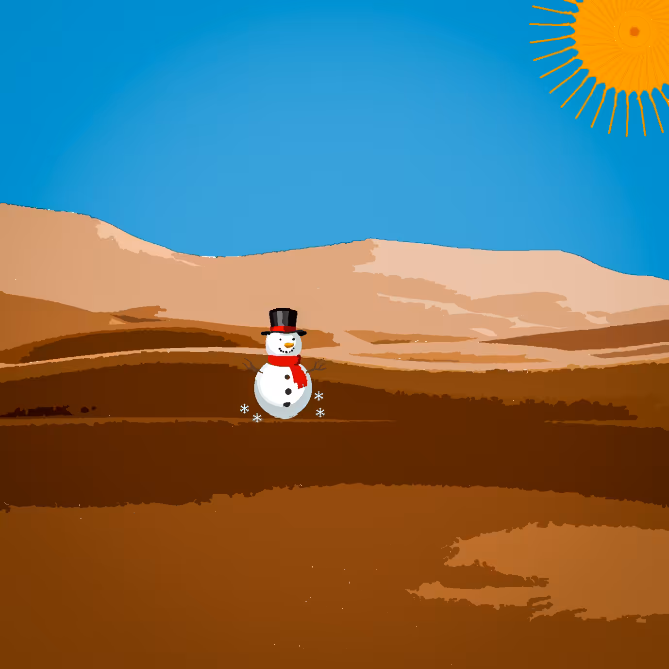 Snow in the Desert 