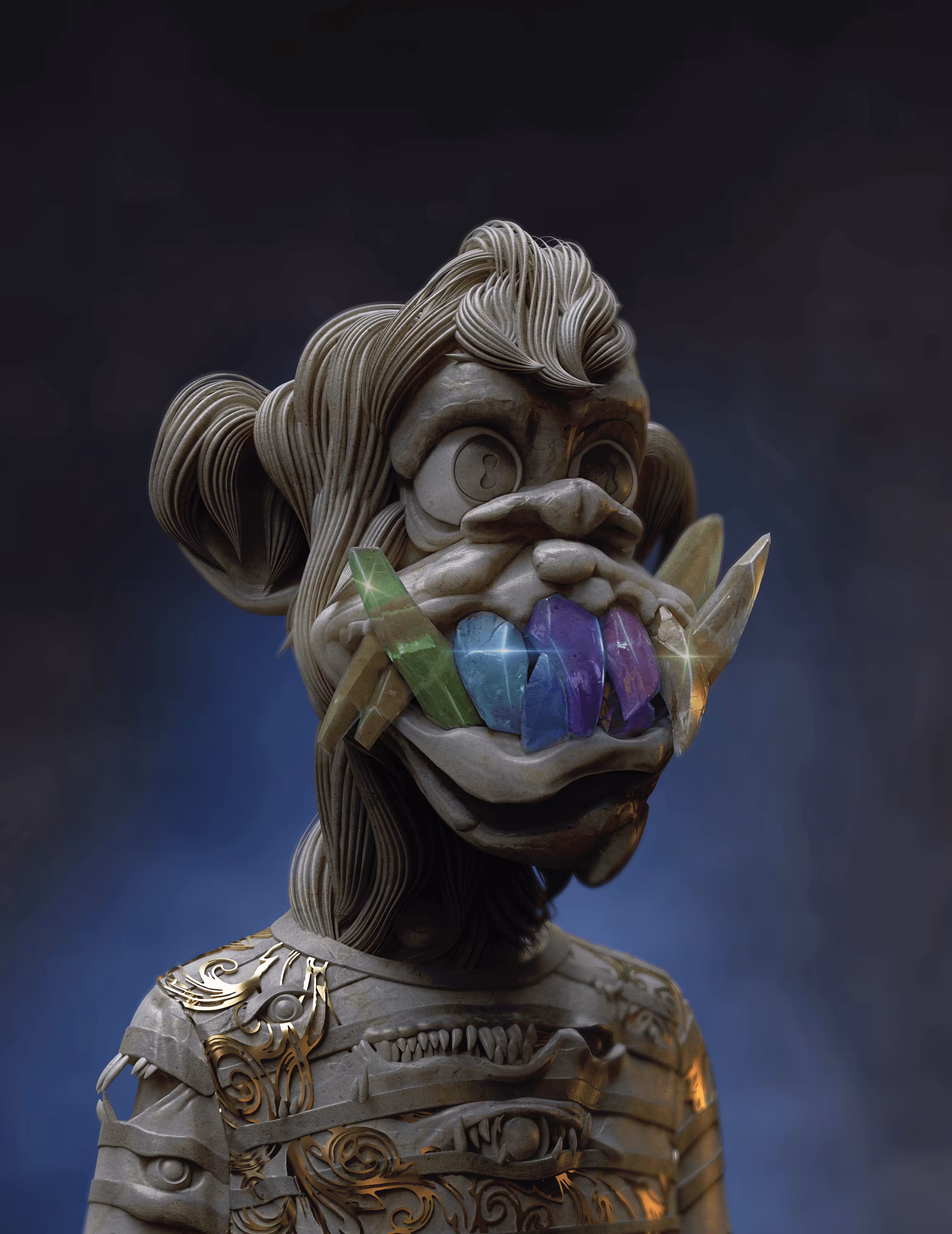Mutant Bored Ape Set in Stone #7466