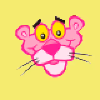 The Pink Panther Pixelated