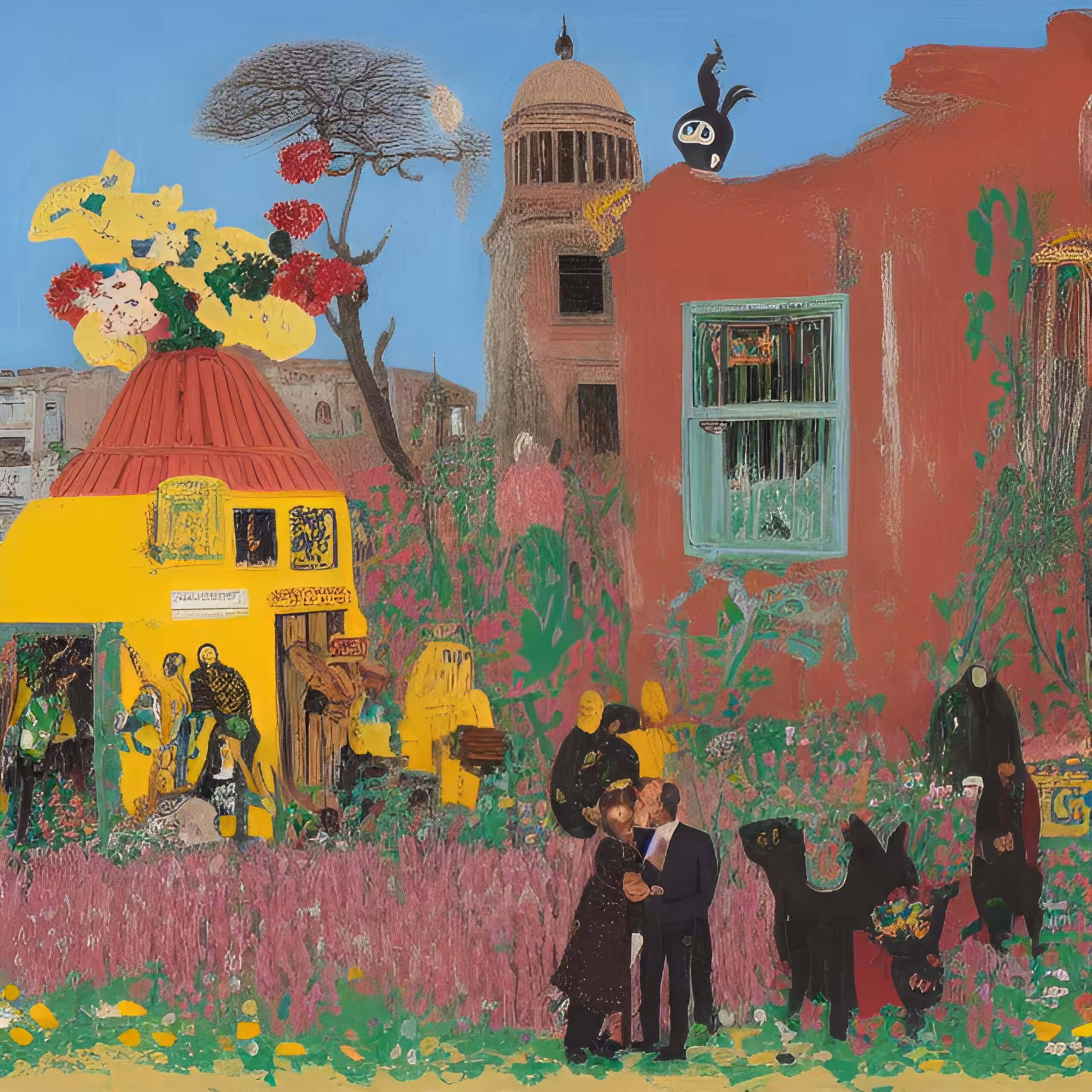 The drawback of painting houses yellow for times of mourning and funerals