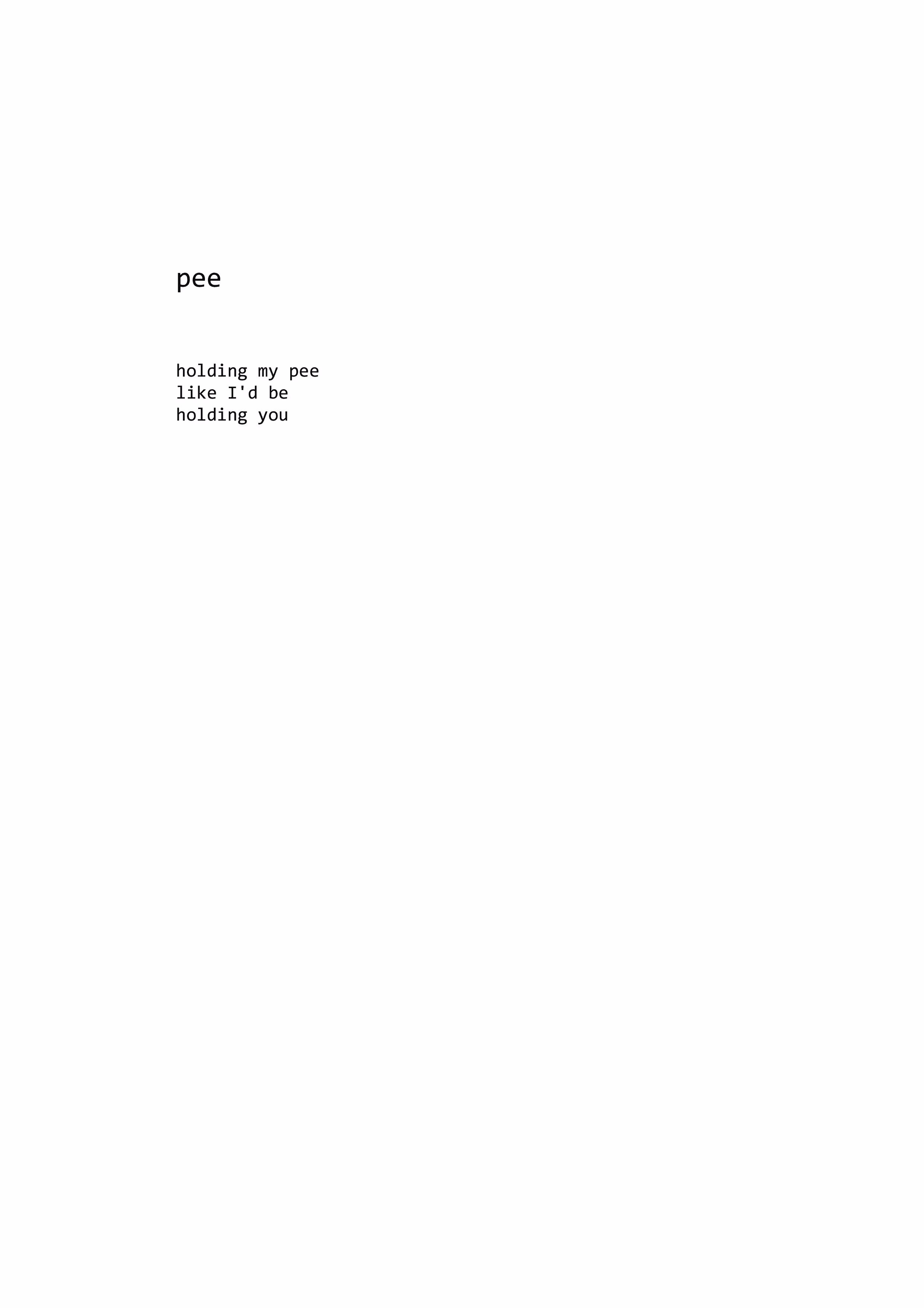pee