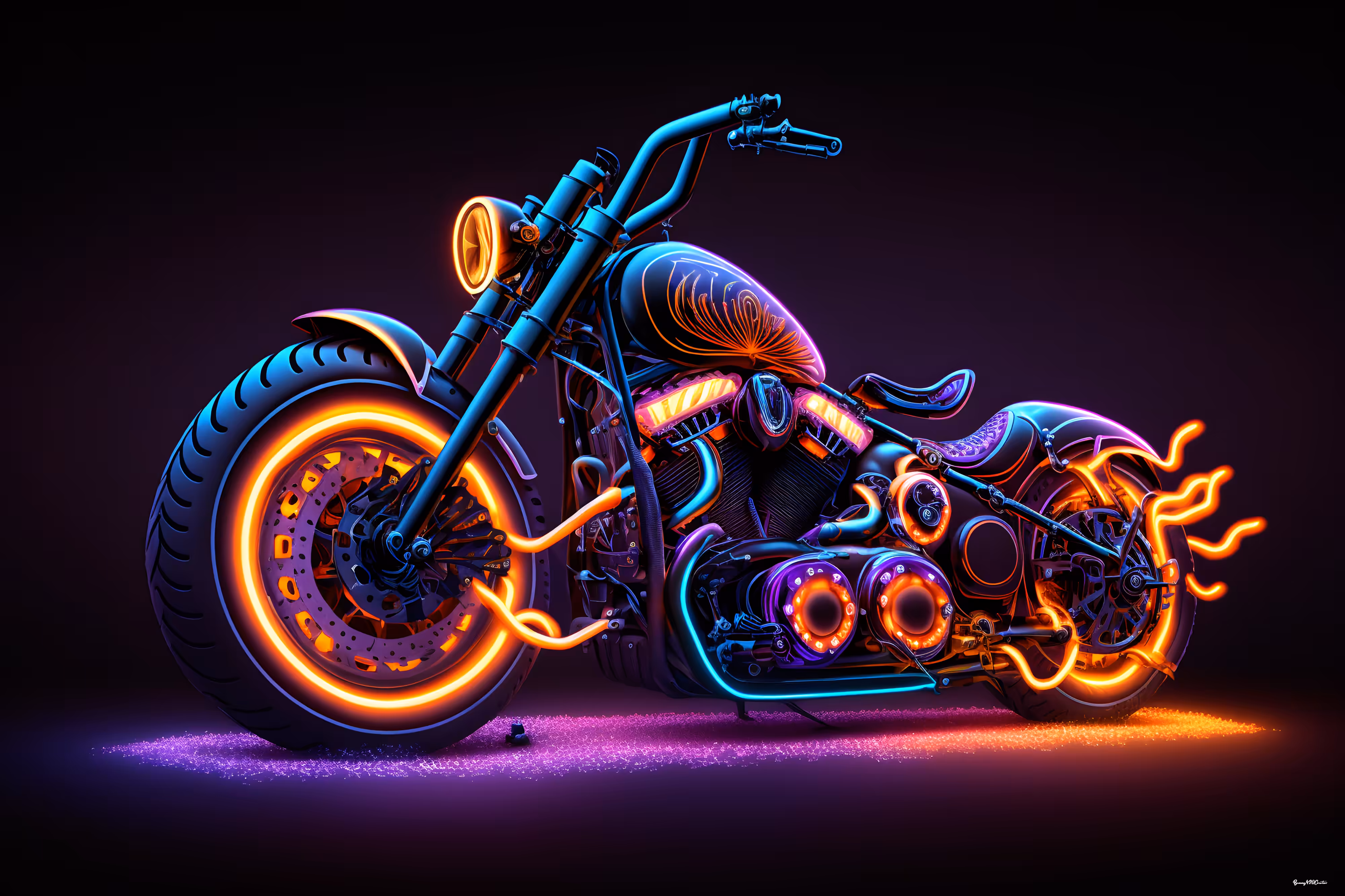 Grunge Motorbike #8