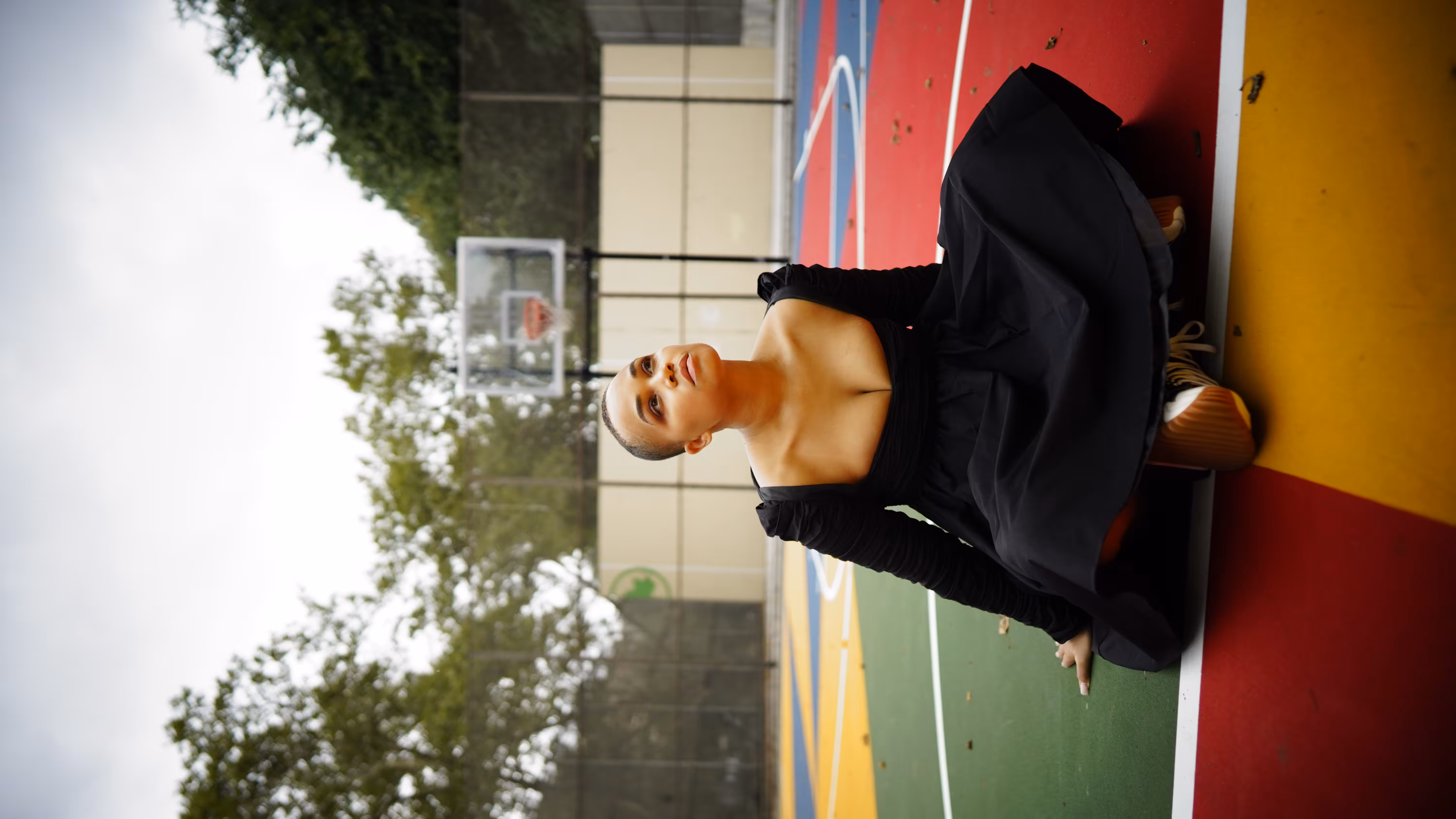 The girl in black 