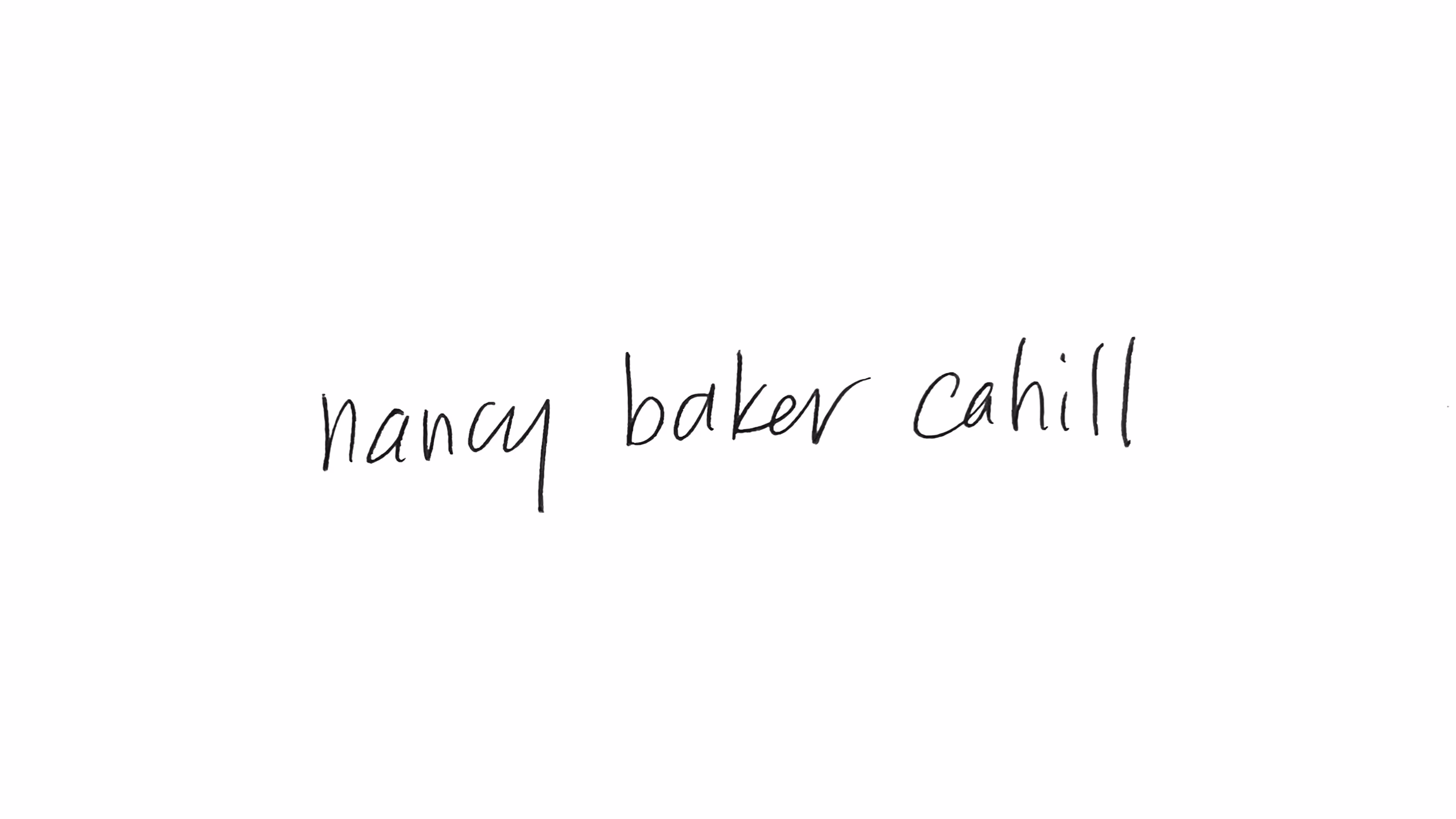 Nancy Baker Cahill (Unsigned)
