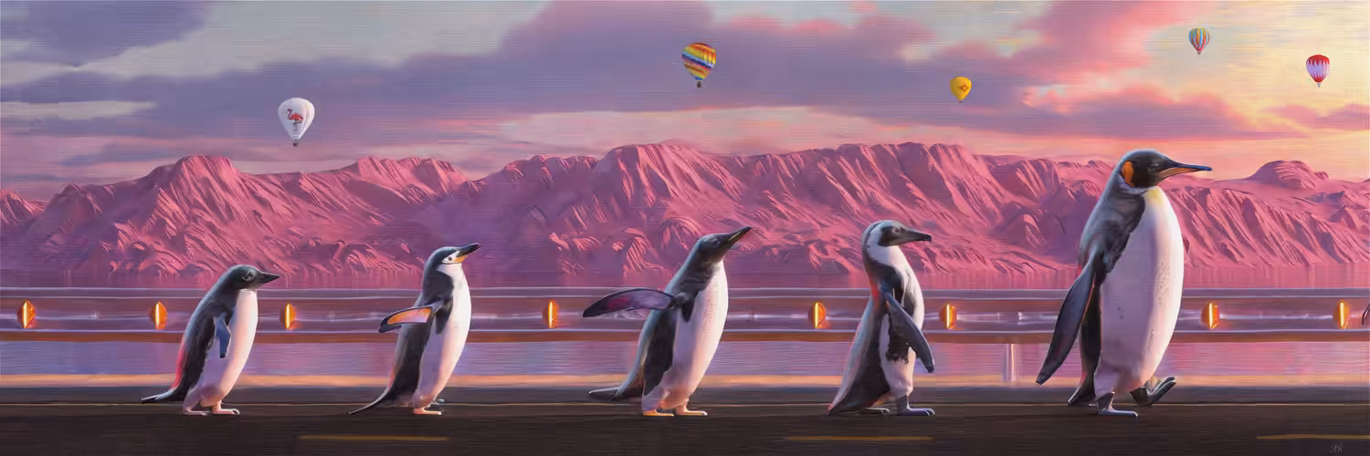 Five Penguins × Audrey Heyman