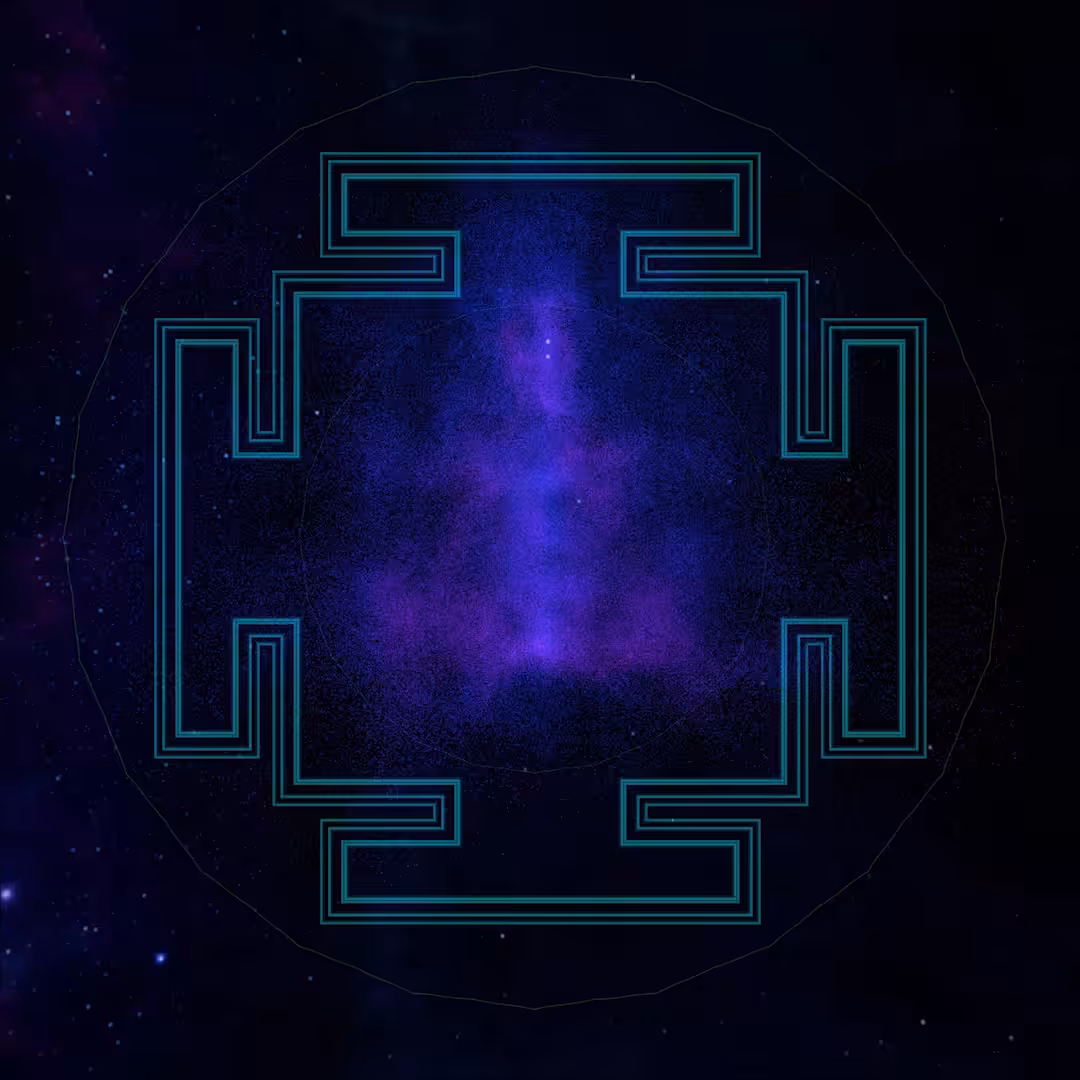 Space Lotus Meditation Mandala