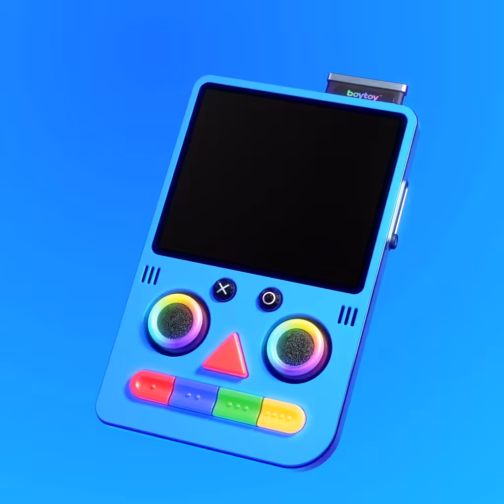 BOYTOY™ Handheld Game Console – Blue Raspberry