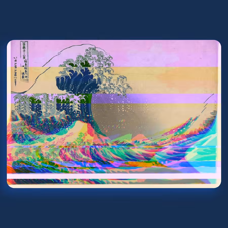 Vaporwave Woodcuts: 7