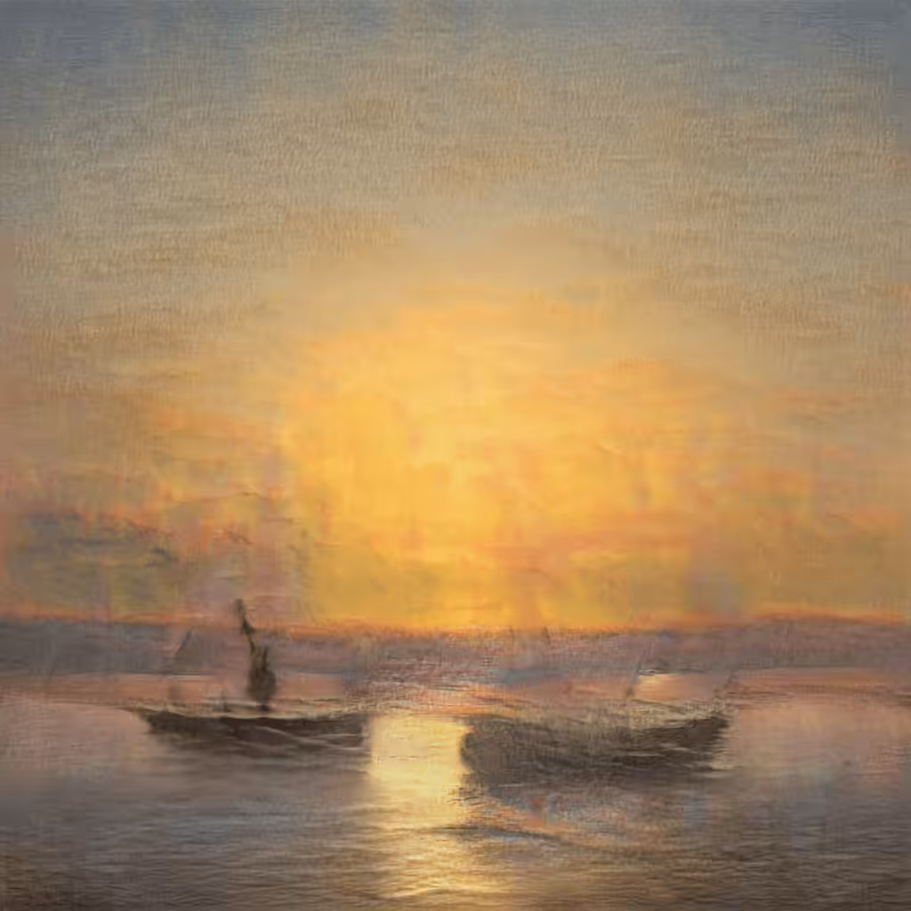 AI imagined painting of the sea #96