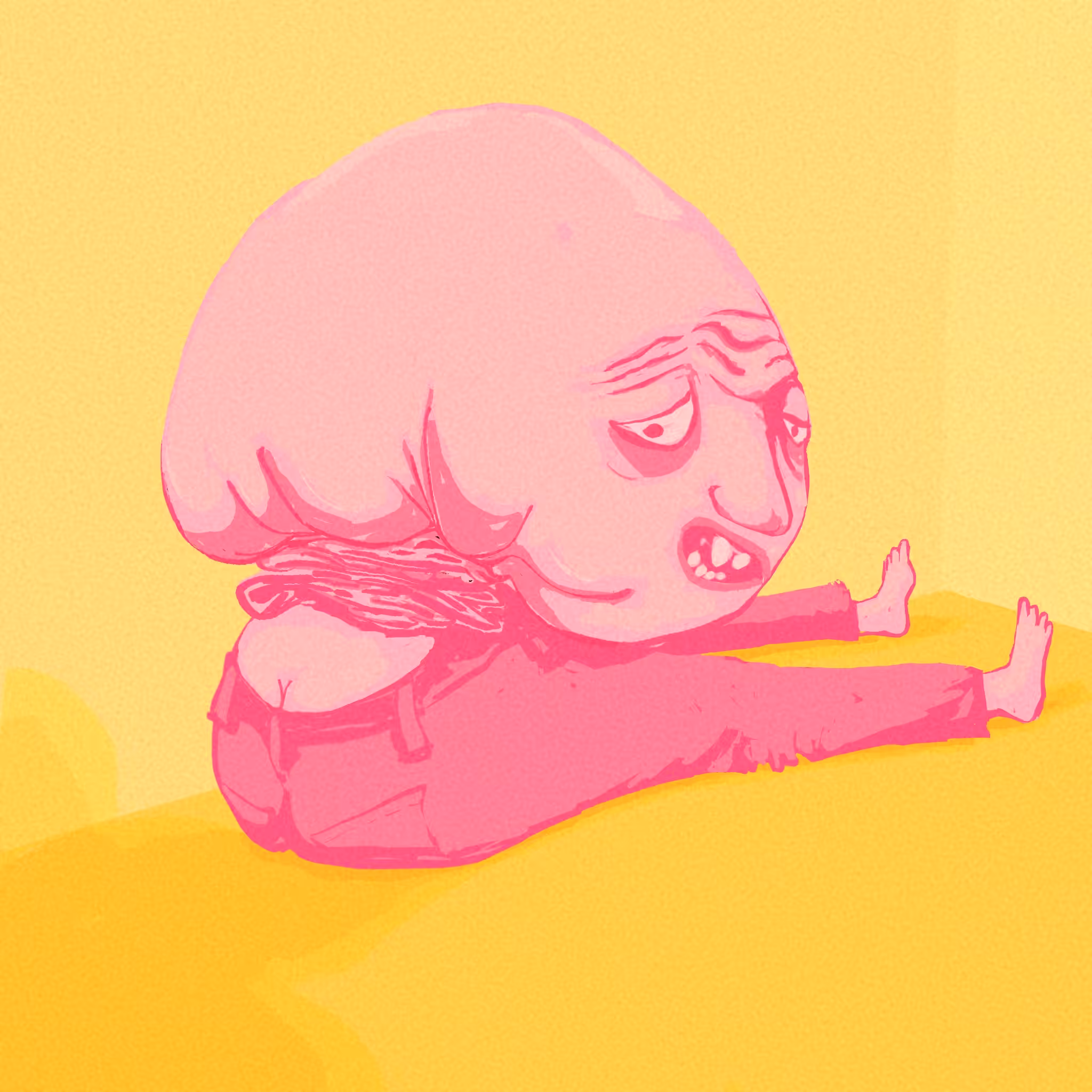 already been chewed gum
