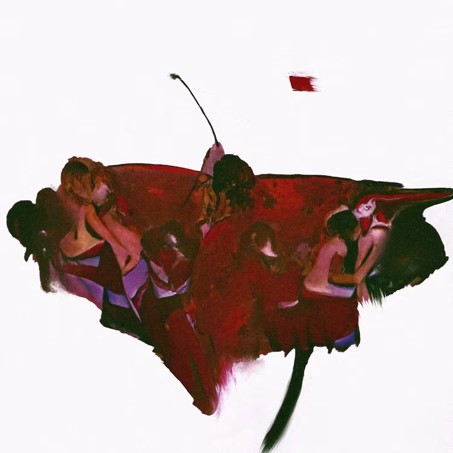 Butterfly 7: Red Anxiety Poppies
