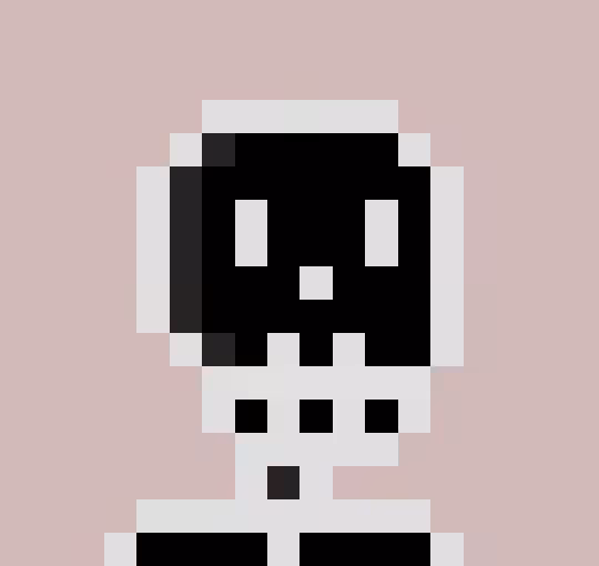 TezSkulls #03 - Negative Skull