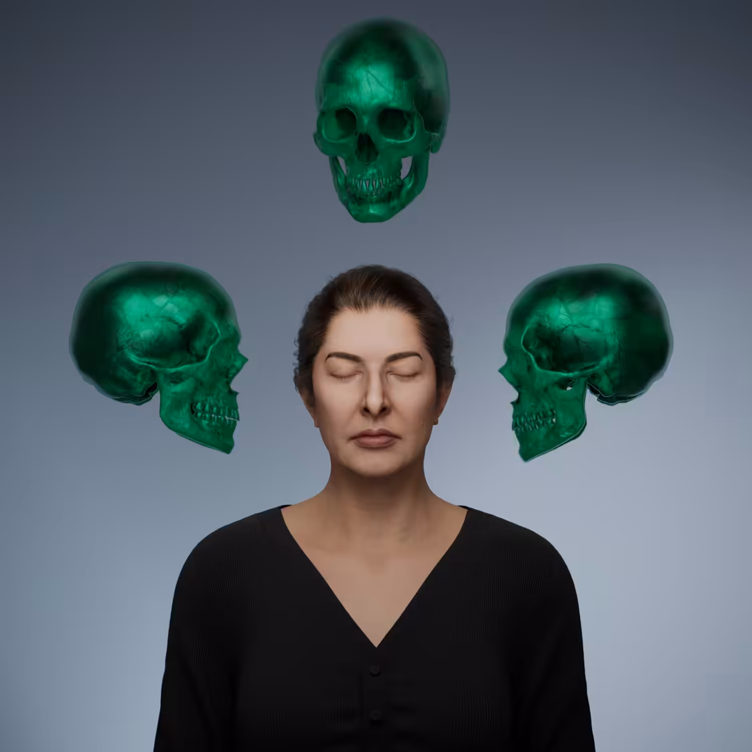 MAE Drop Art: Portrait with Skulls #534