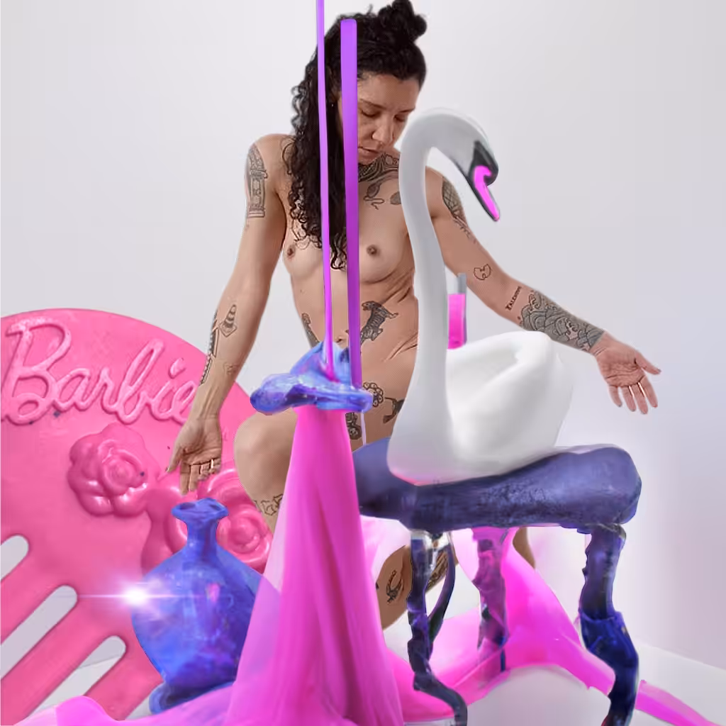 (not) Barbie and the swan