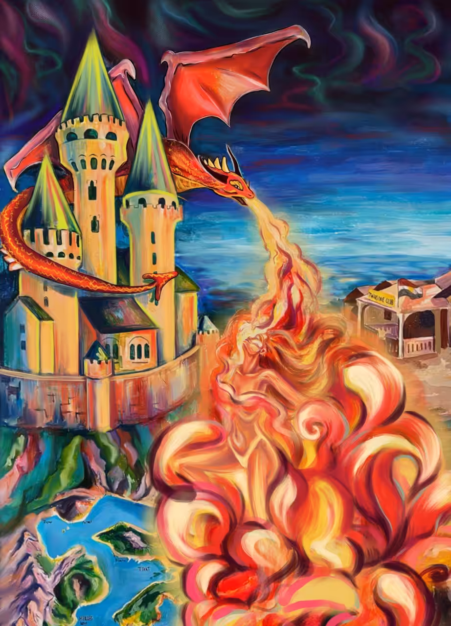 Dance of fiery love