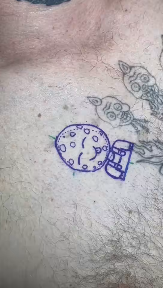 Cool Cookie Tattooing process