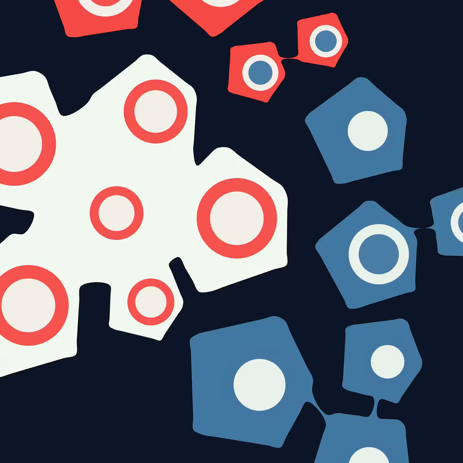 Geometric colorful shapes (Free edition) #63