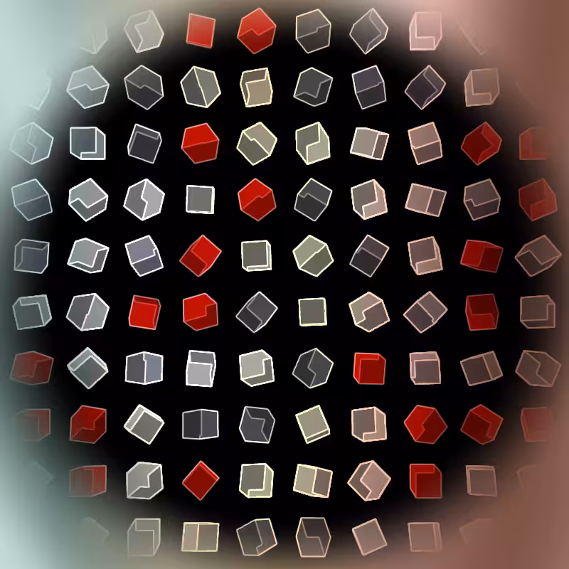 Interactive Cubes Grid #10