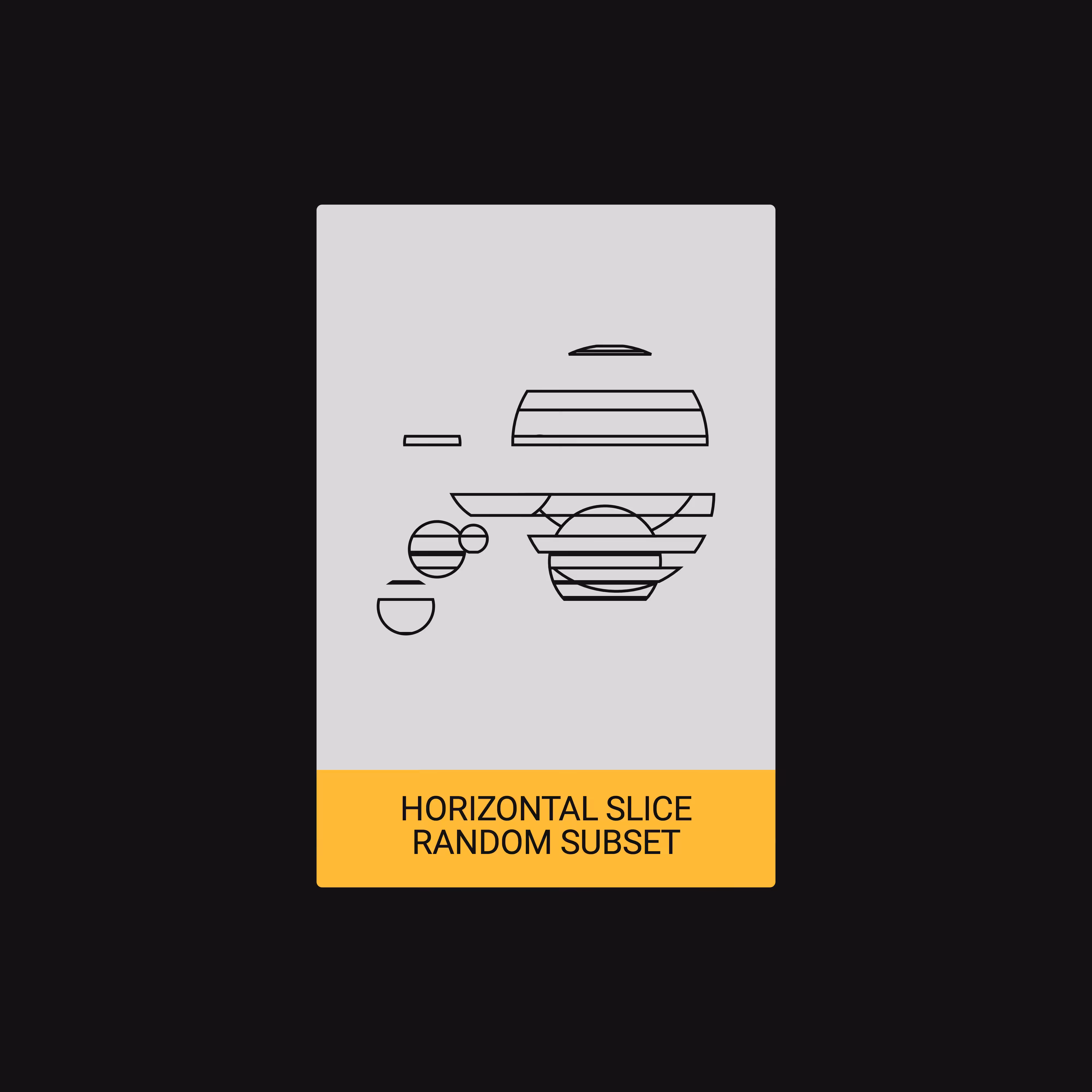 HORIZONTAL SLICE + RANDOM SUBSET (ALGORITHM) [ART CARDZ]