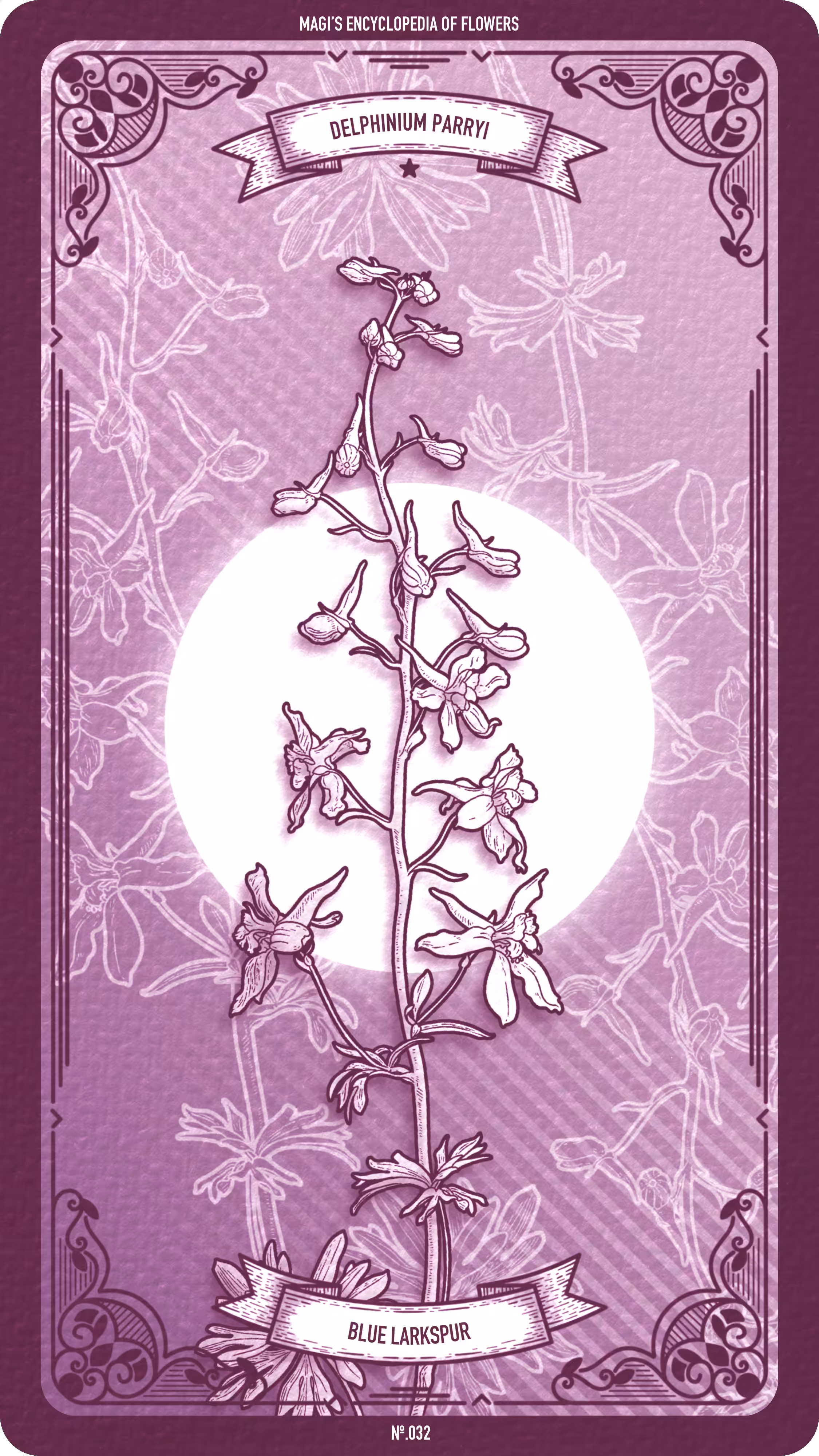 Magi's Encyclopedia of Flowers: 032 Blue Larkspur
