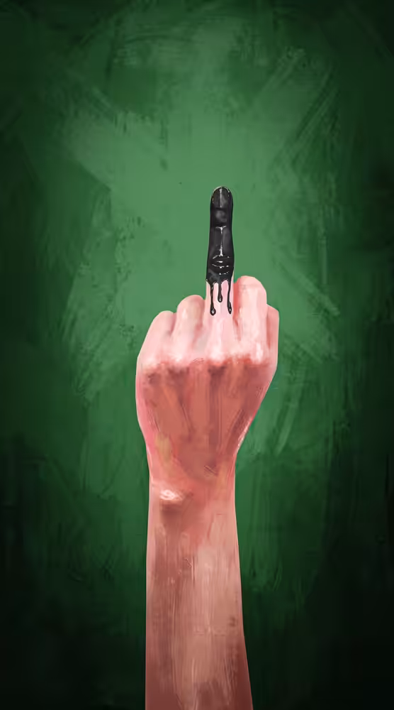 It's just a long finger