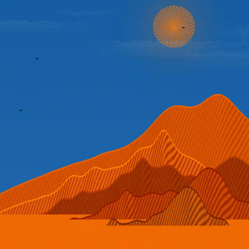 Painted Mountain Sunset #196