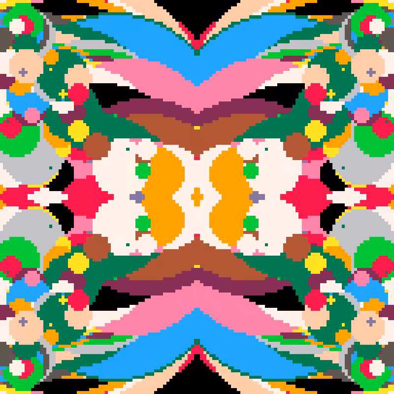 Rapid Psychedelic Inkblot Test Generator #16
