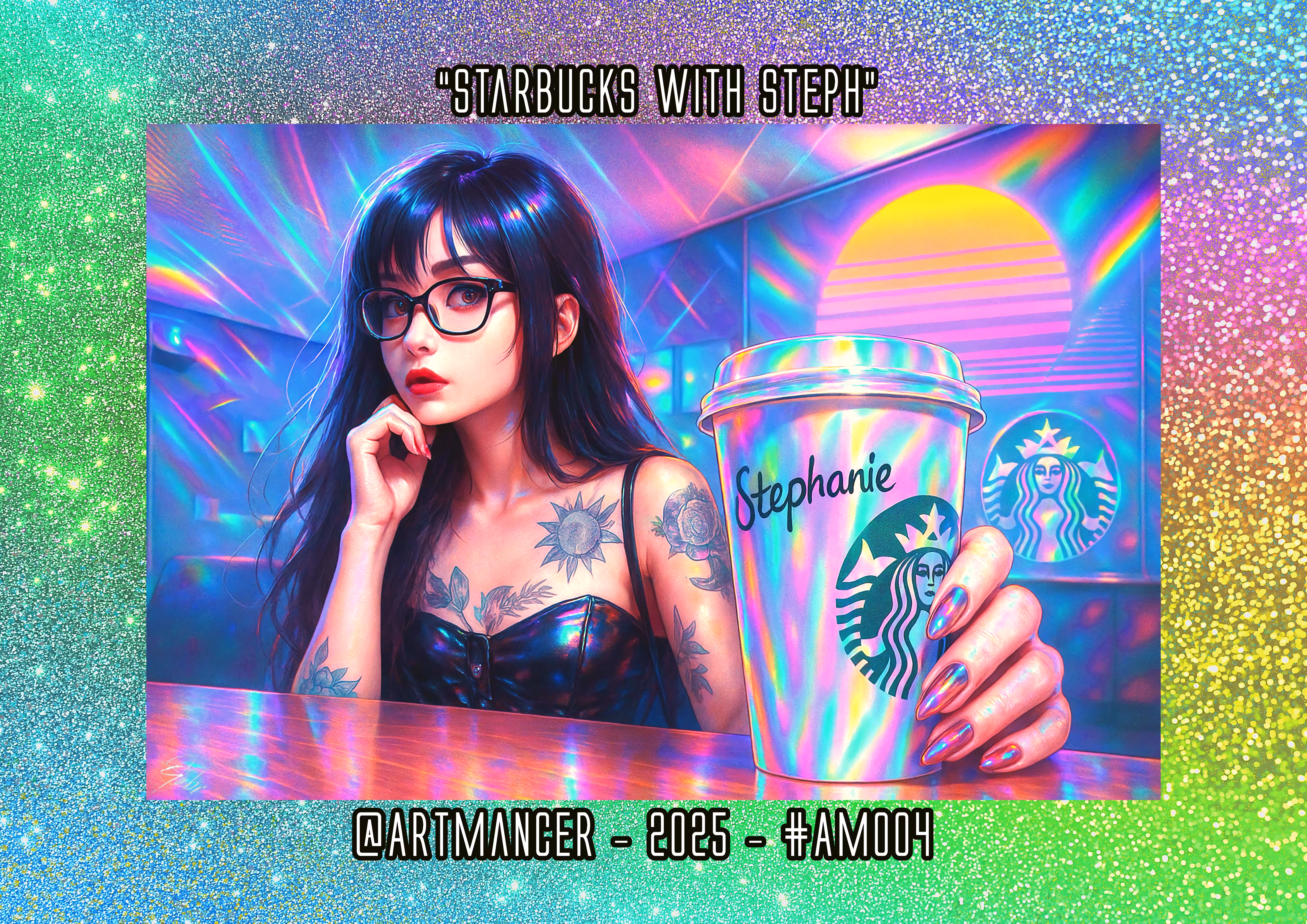 GlitchGang Art Masters: Starbucks With Steph by Artmancer404