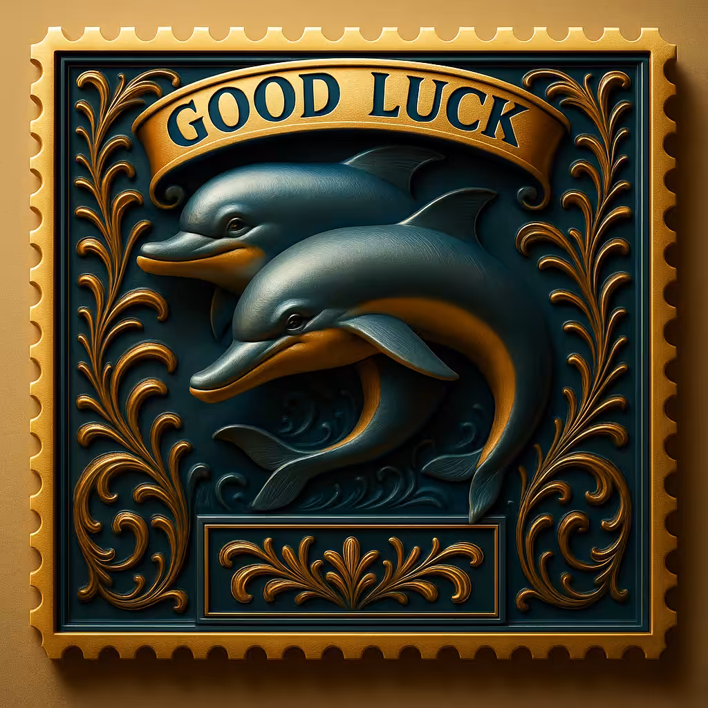 Dolphin – Good Luck Stamps