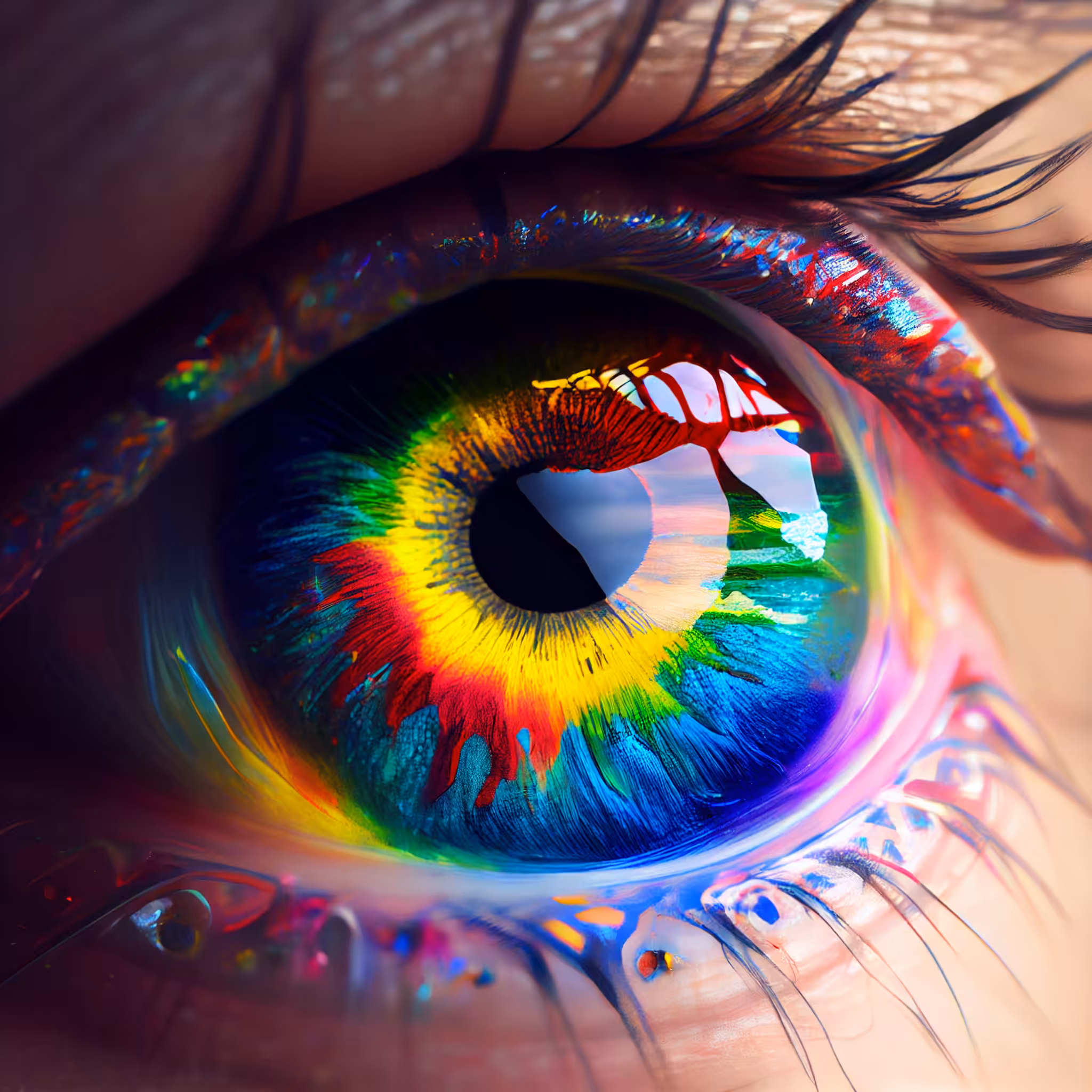 Psychedelic Art: Psychedelic eye