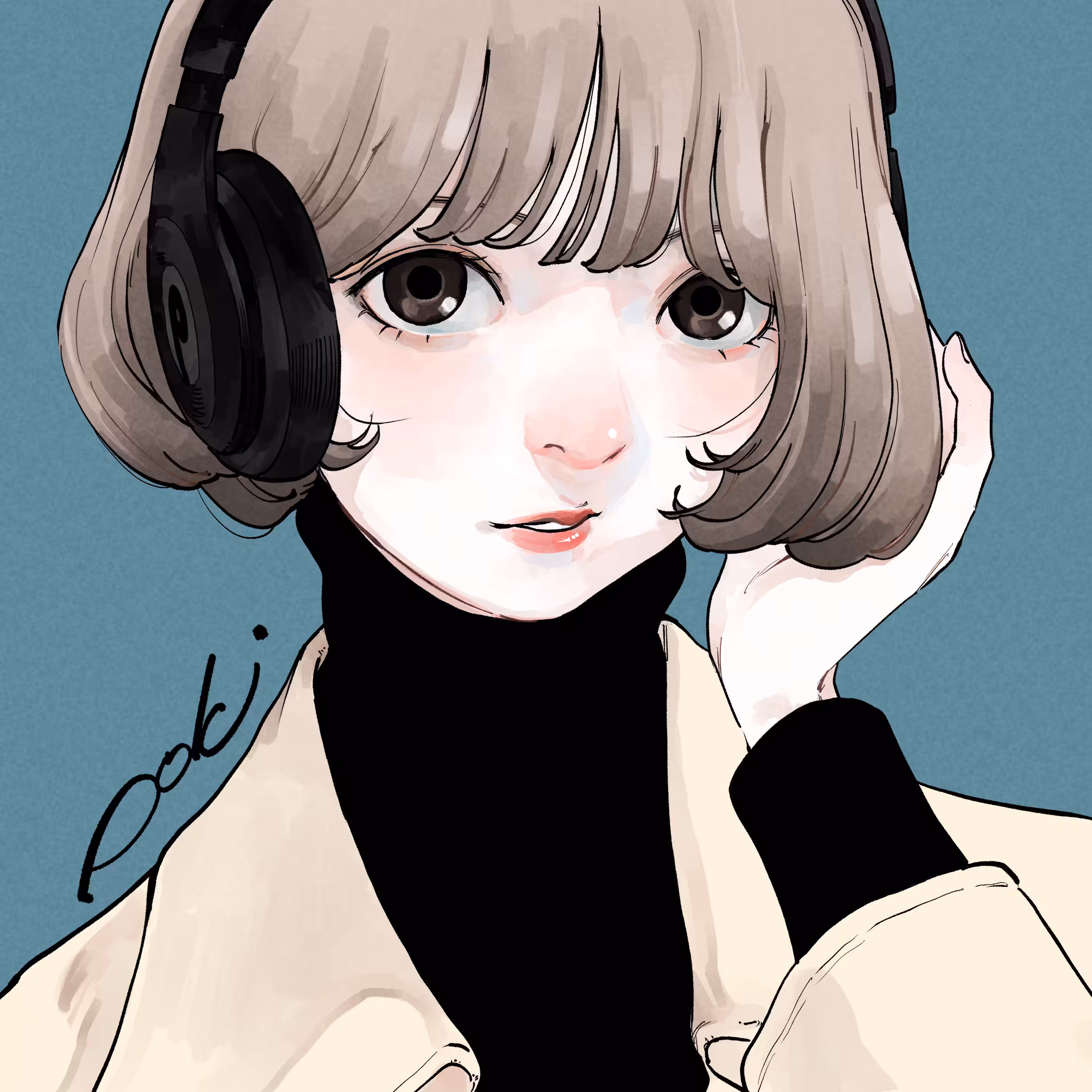 A Girl With Headphones