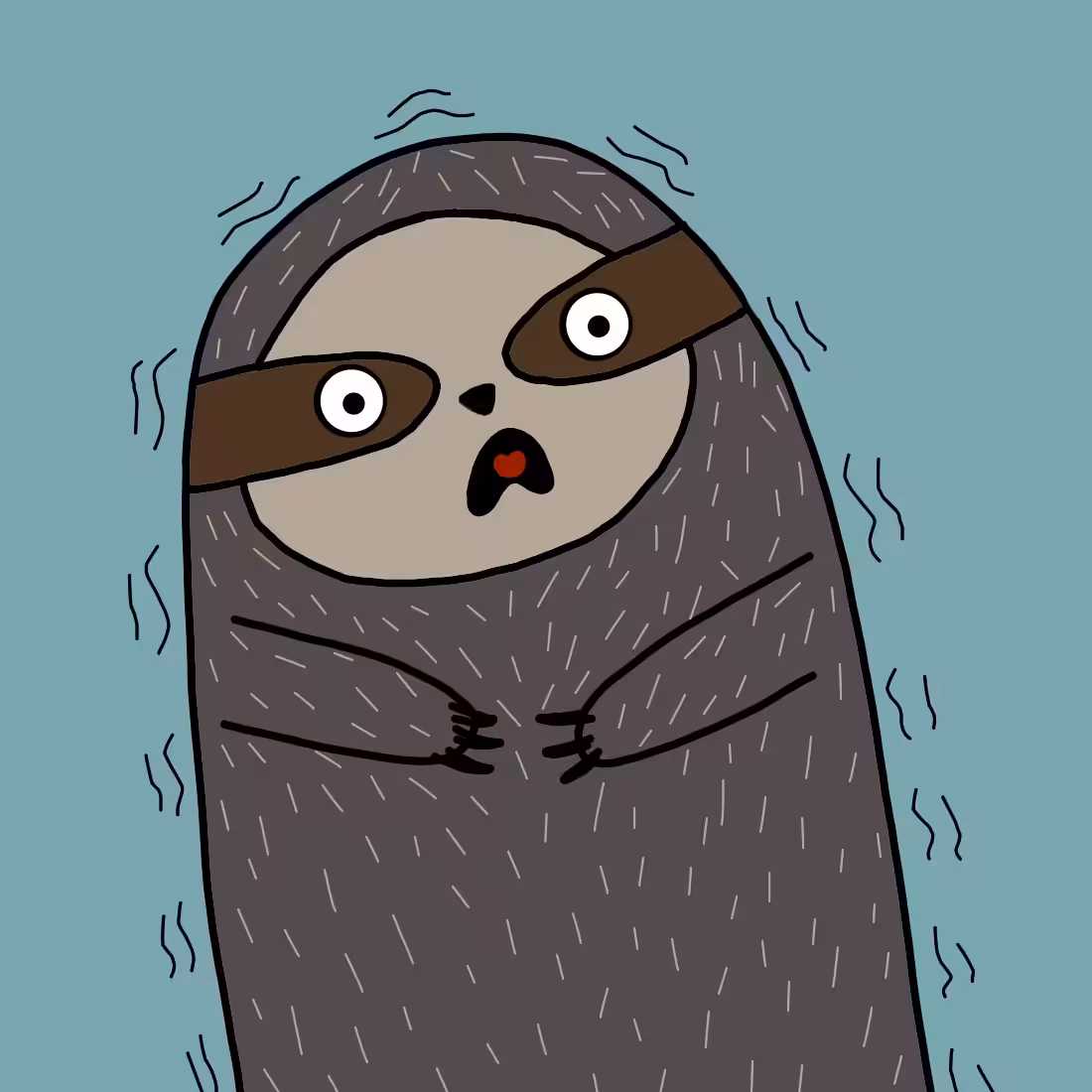 Scared Sloth 