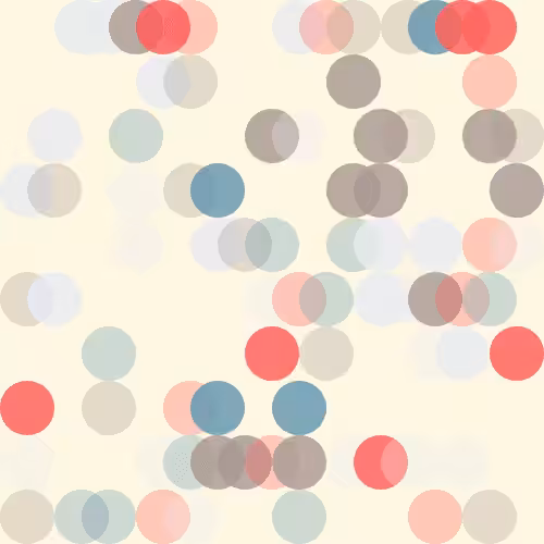 CryptoBauhaus: ColorFull Circles: ['#6398AC', '#E9ECF1', '#A69791', '#F84C56']