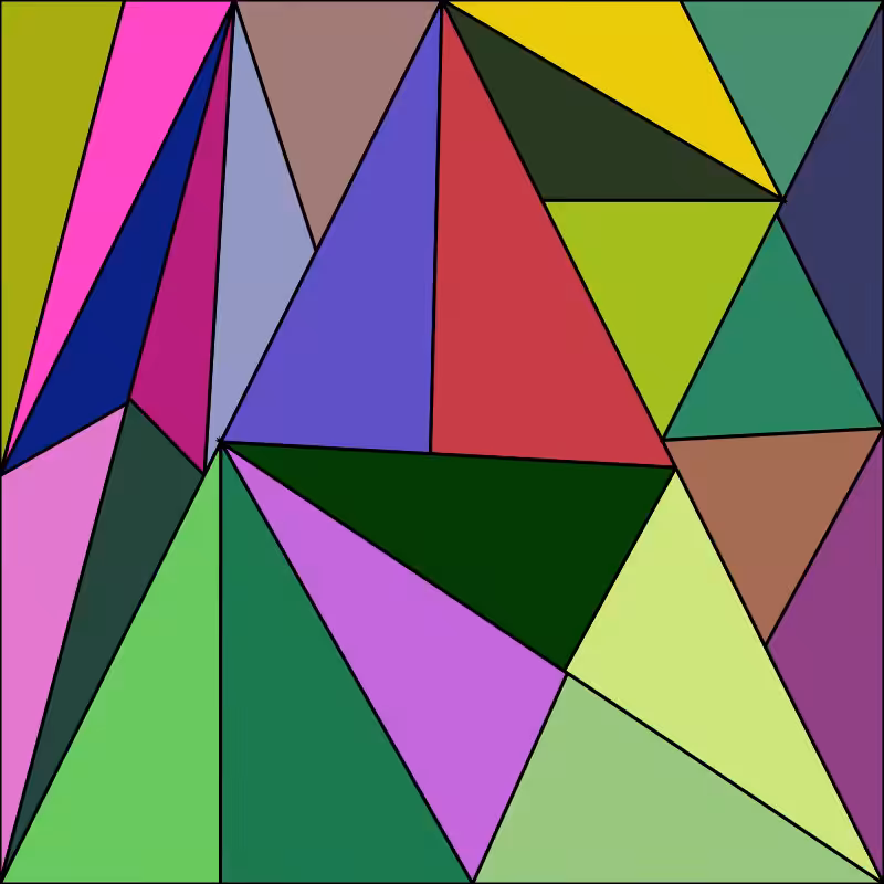 Generative Post Modernism Triangles #4