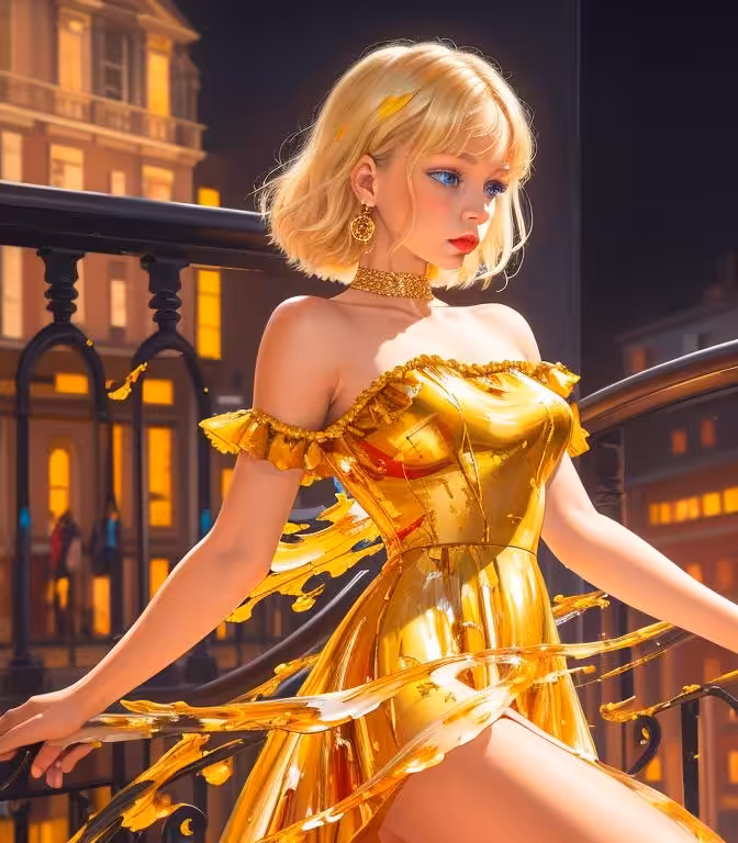 Lady in Yellow 