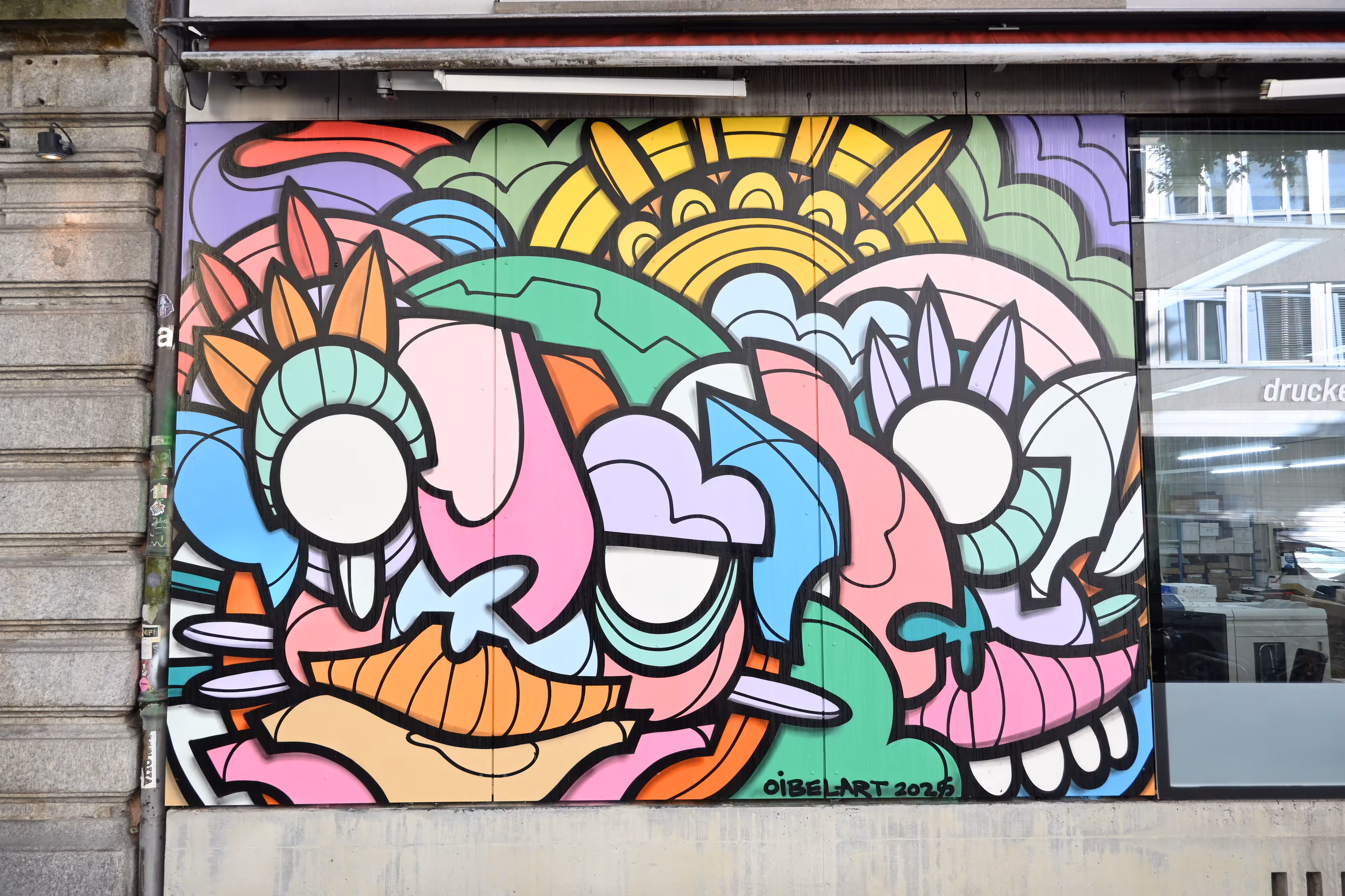 K-Street Mural Zurich - Oibel Art 2025